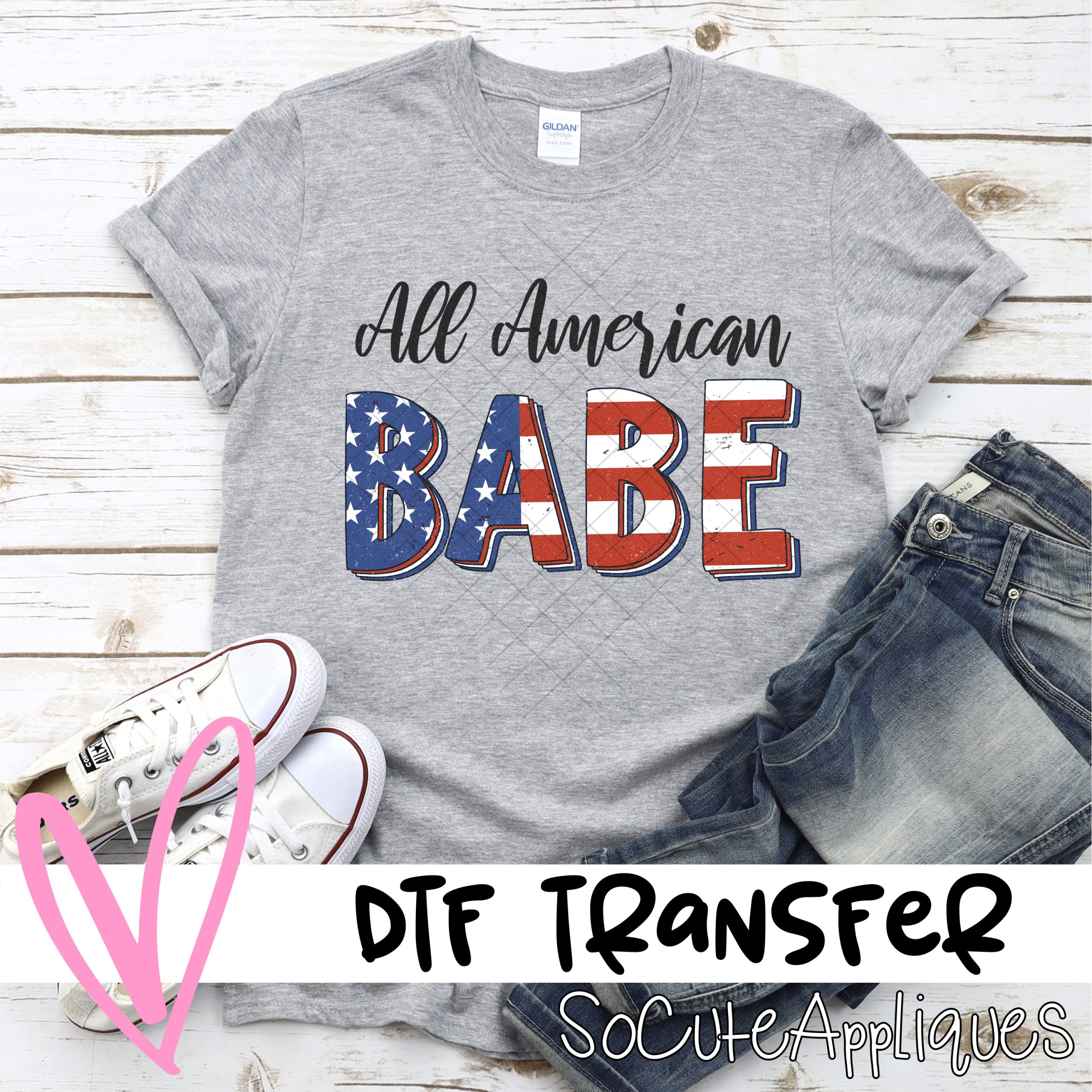 All American Babe *DTF* Transfer