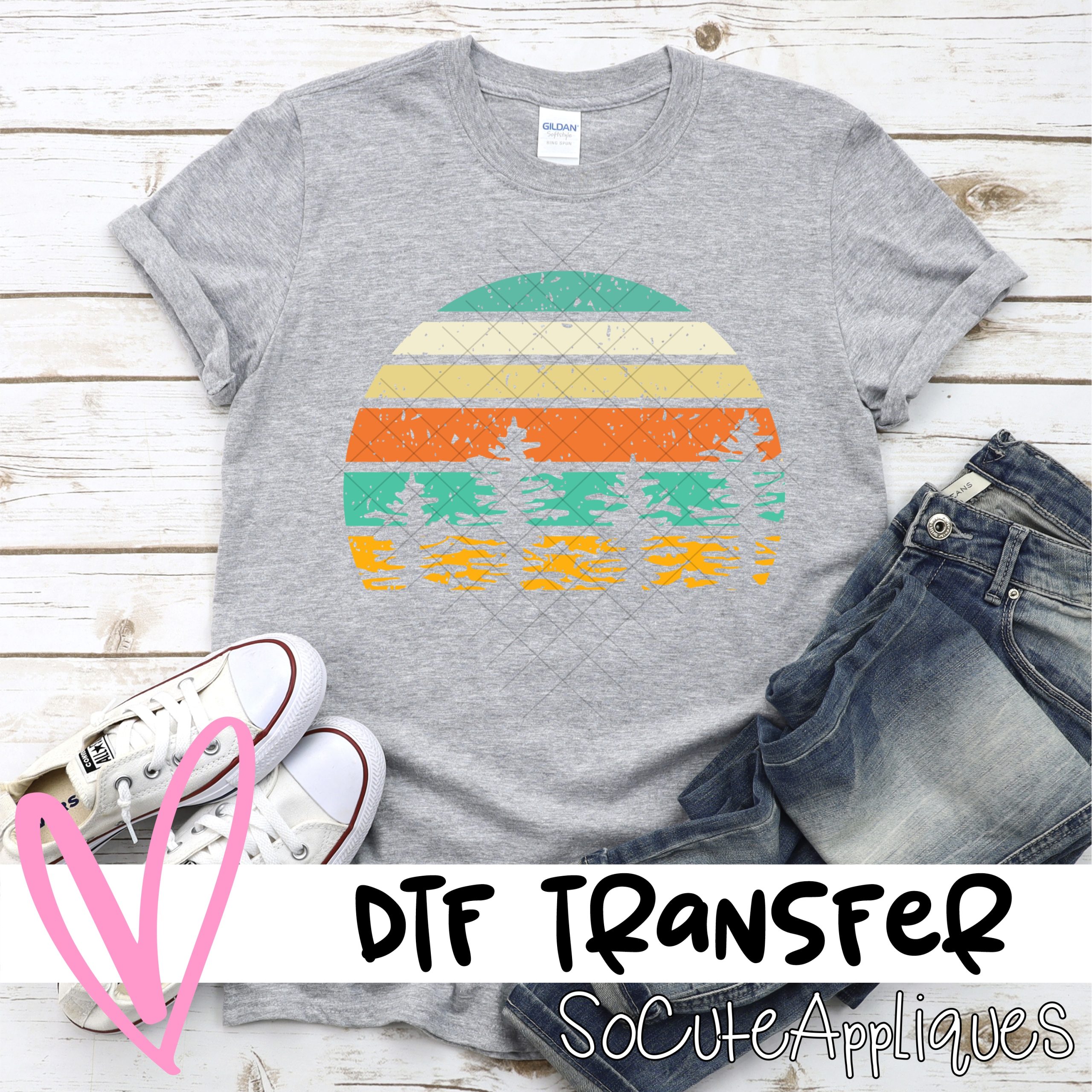 Trees multi color *DTF* Transfer