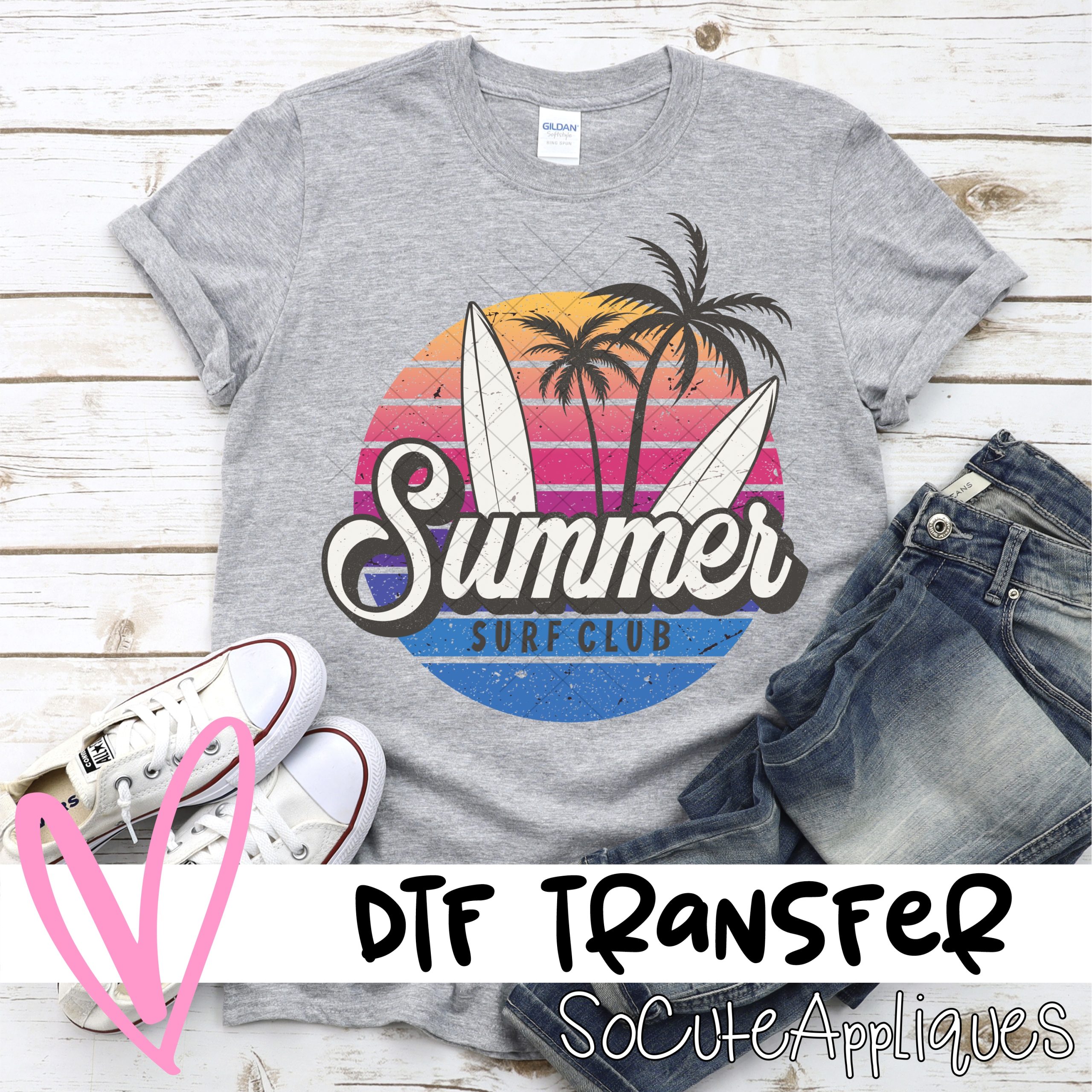 Summer surf club *DTF* Transfer