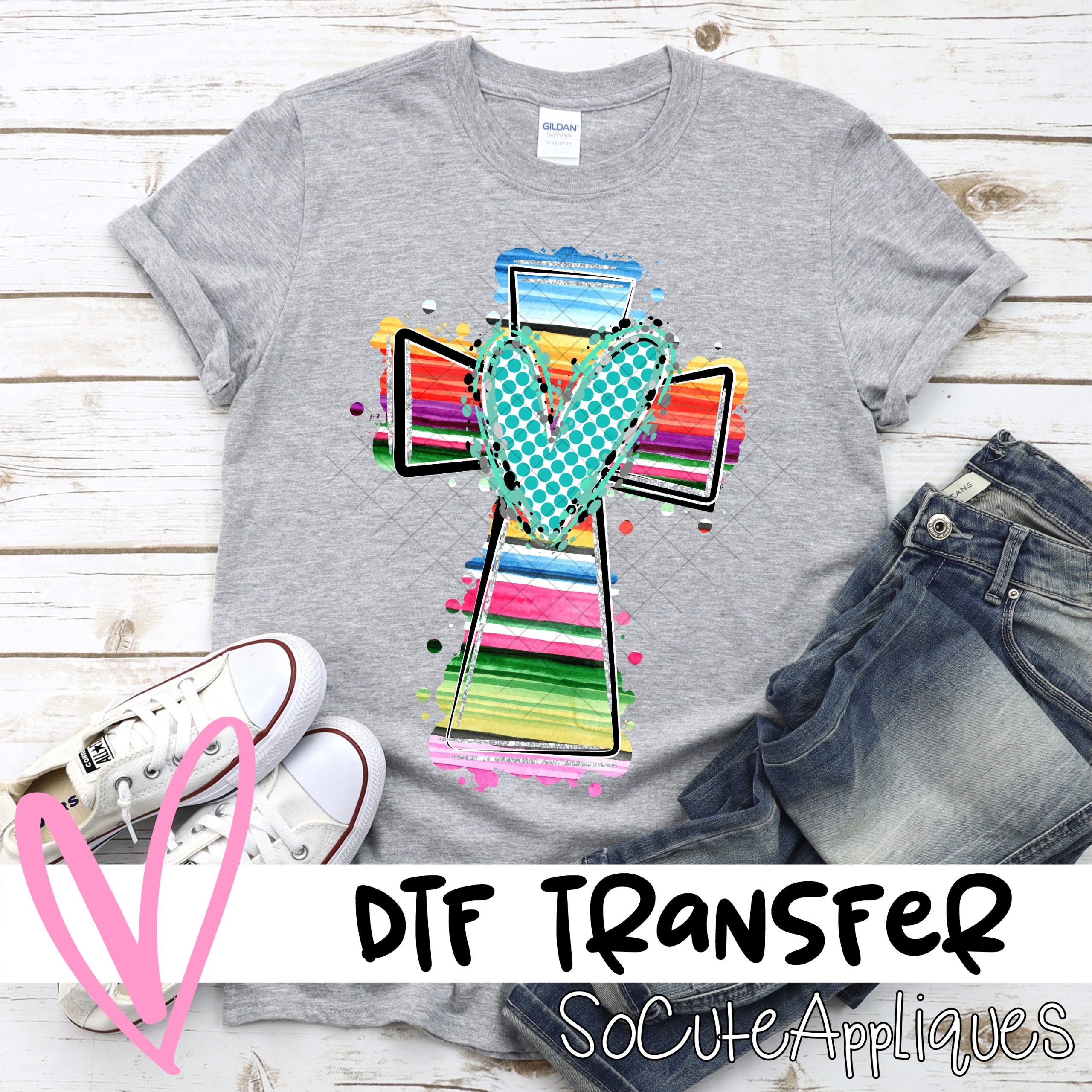 Serape cross  *DTF* Transfer