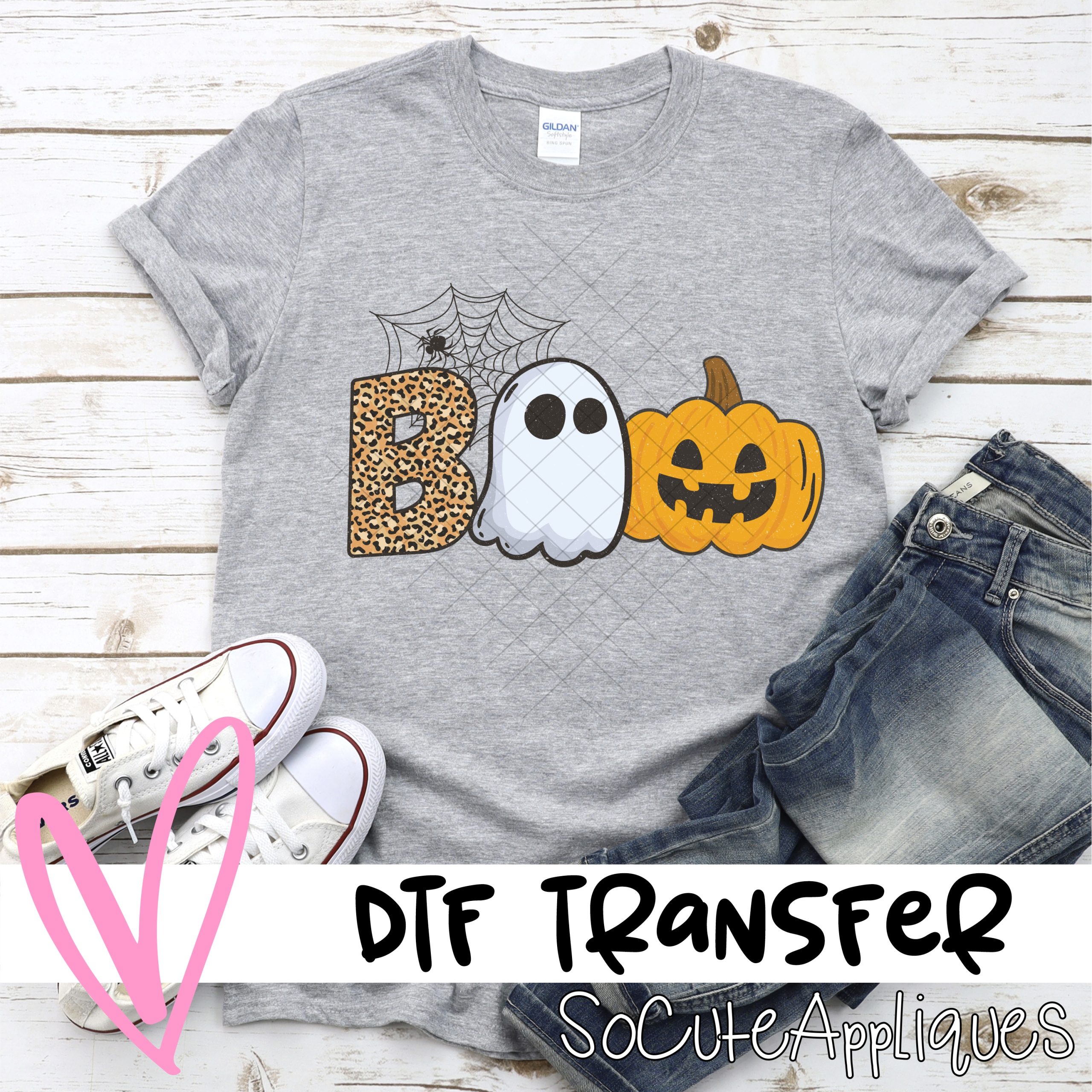 Boo HALLOWEEN *DTF* Transfer