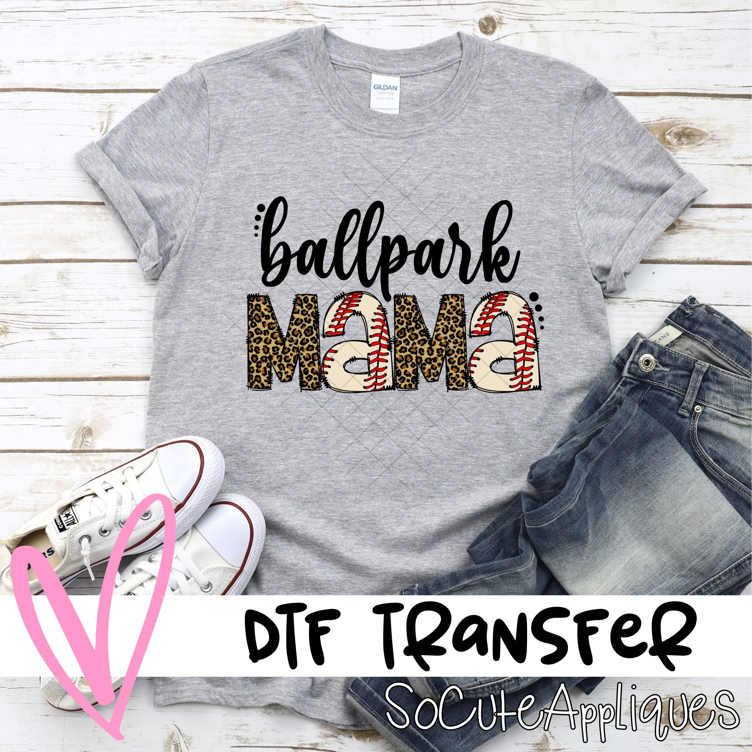 Ballpark mama BASEBALL *DTF* Transfer