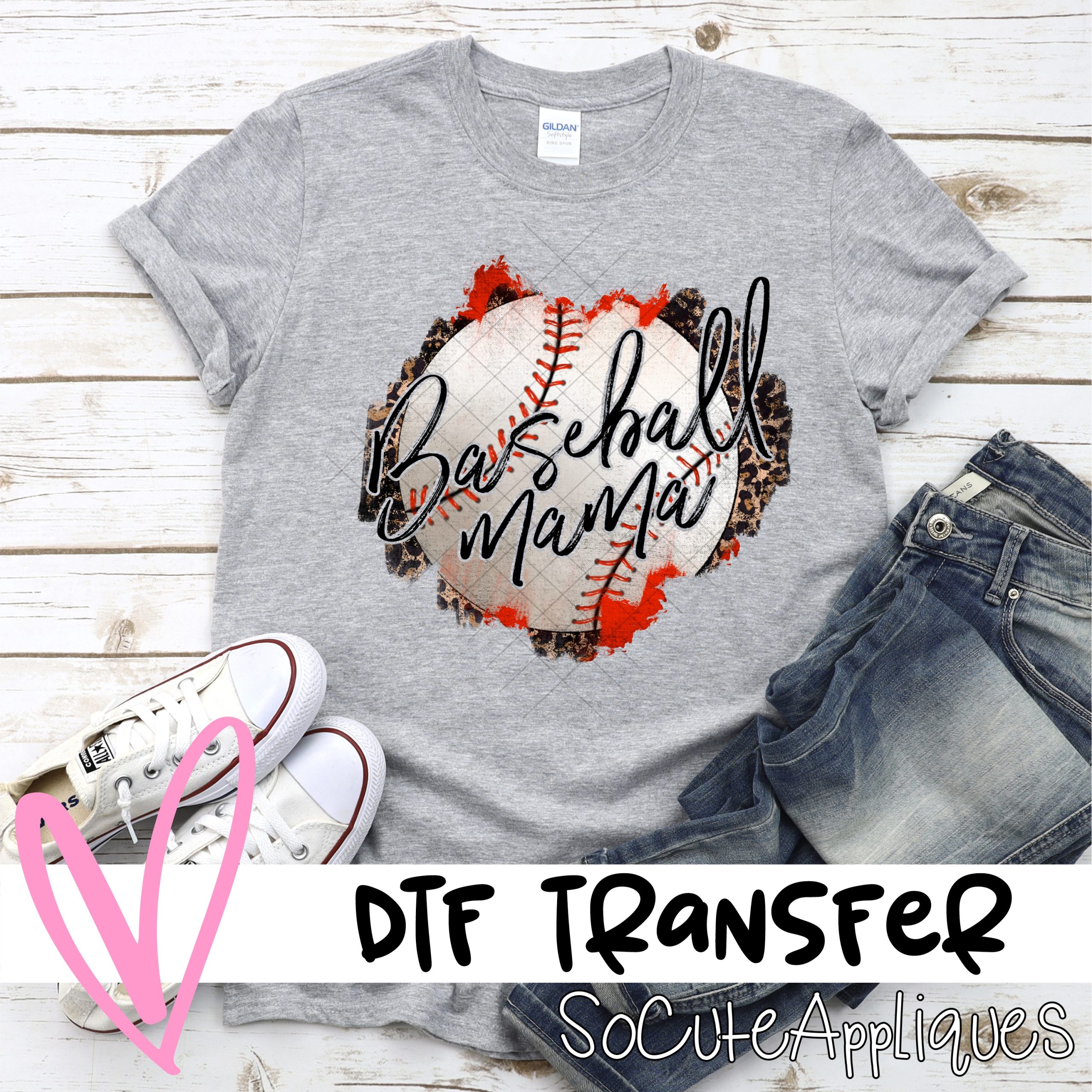 Baseball mama BASEBALL *DTF* Transfer