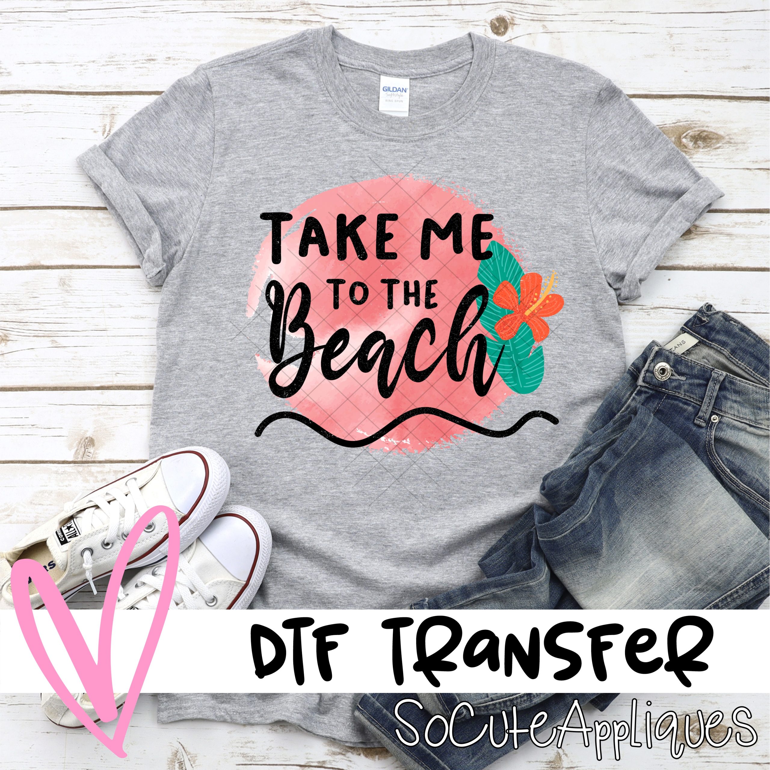 Take me to the beach  *DTF* Transfer
