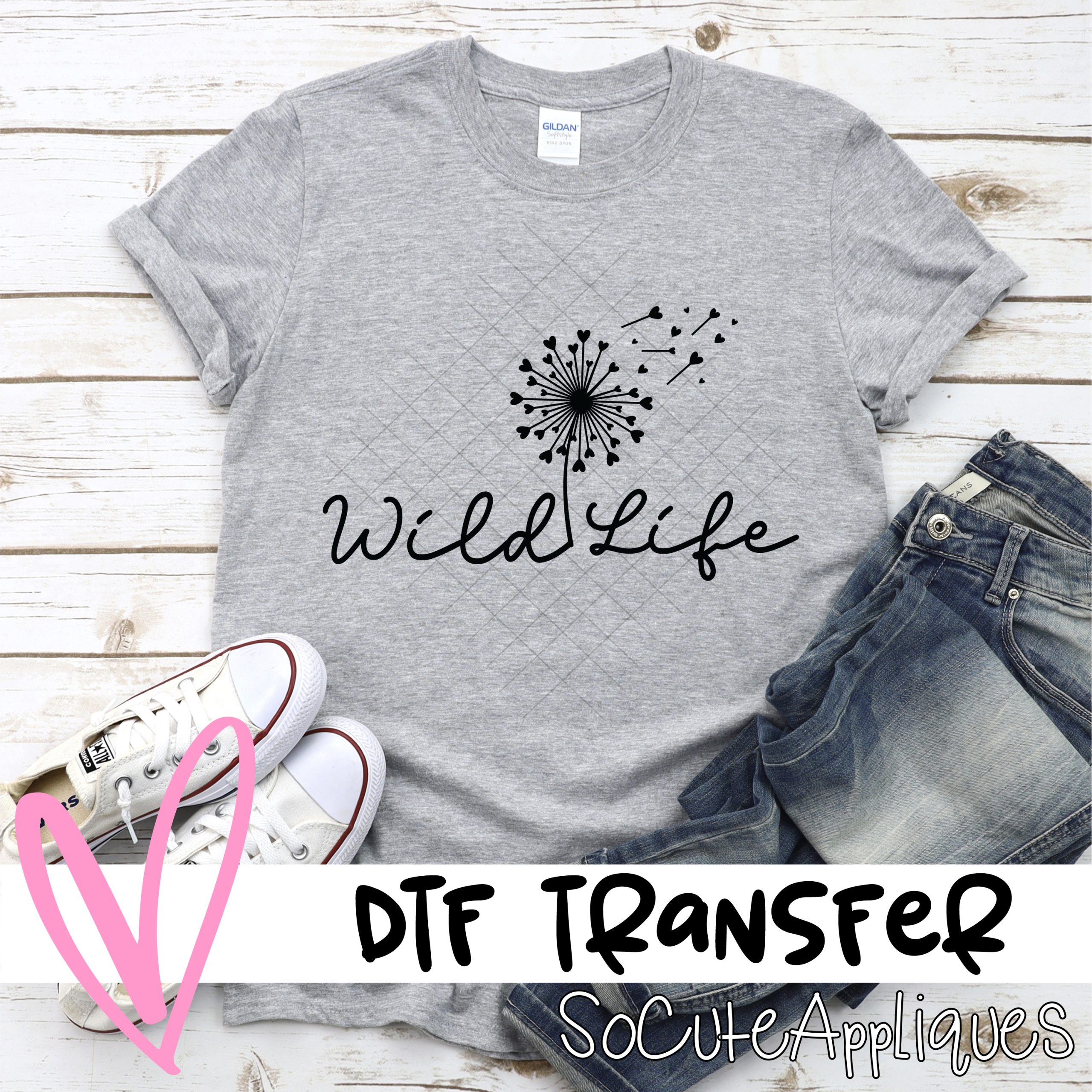 Wildlife flower *DTF* Transfer