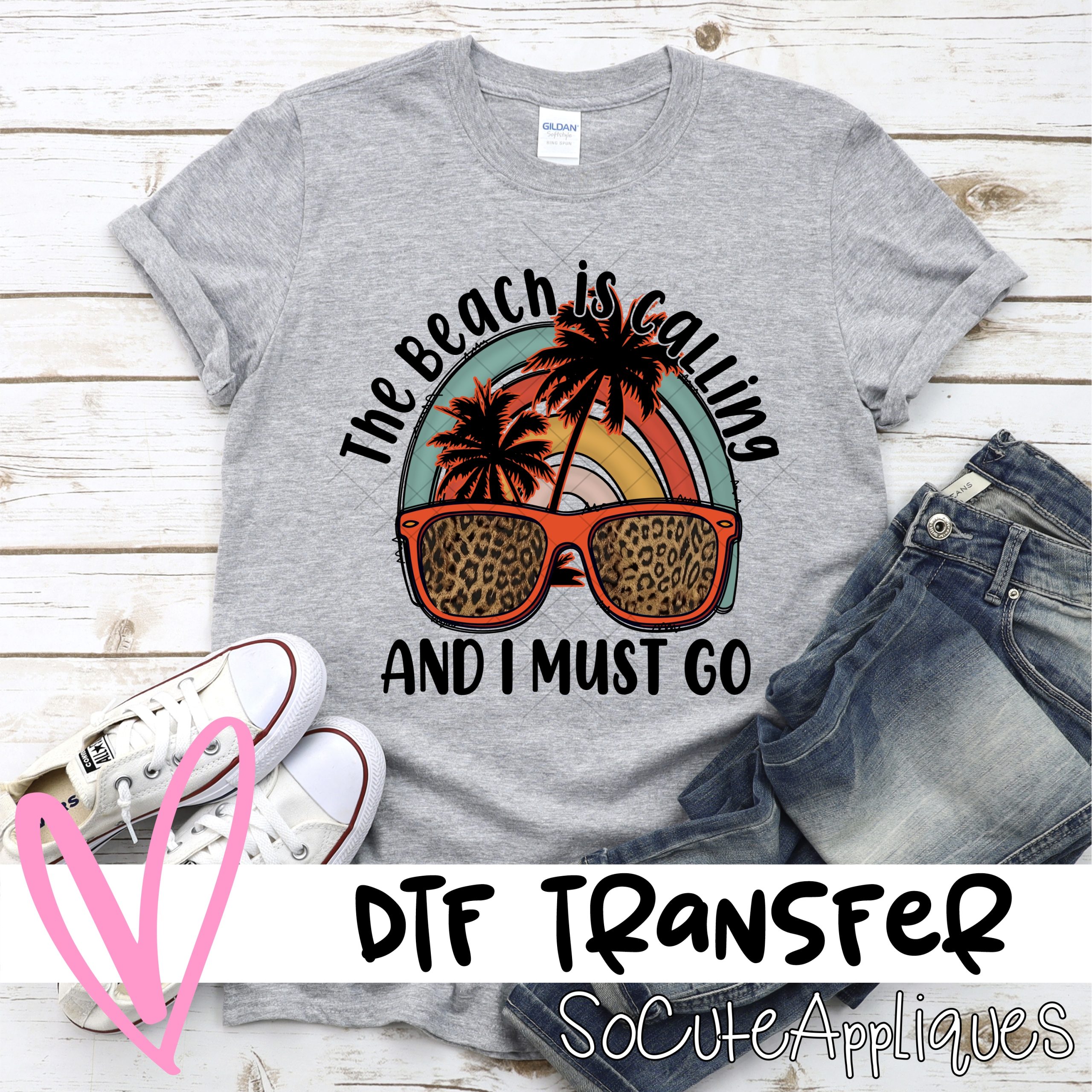 The beach is calling and I must go *DTF* Transfer