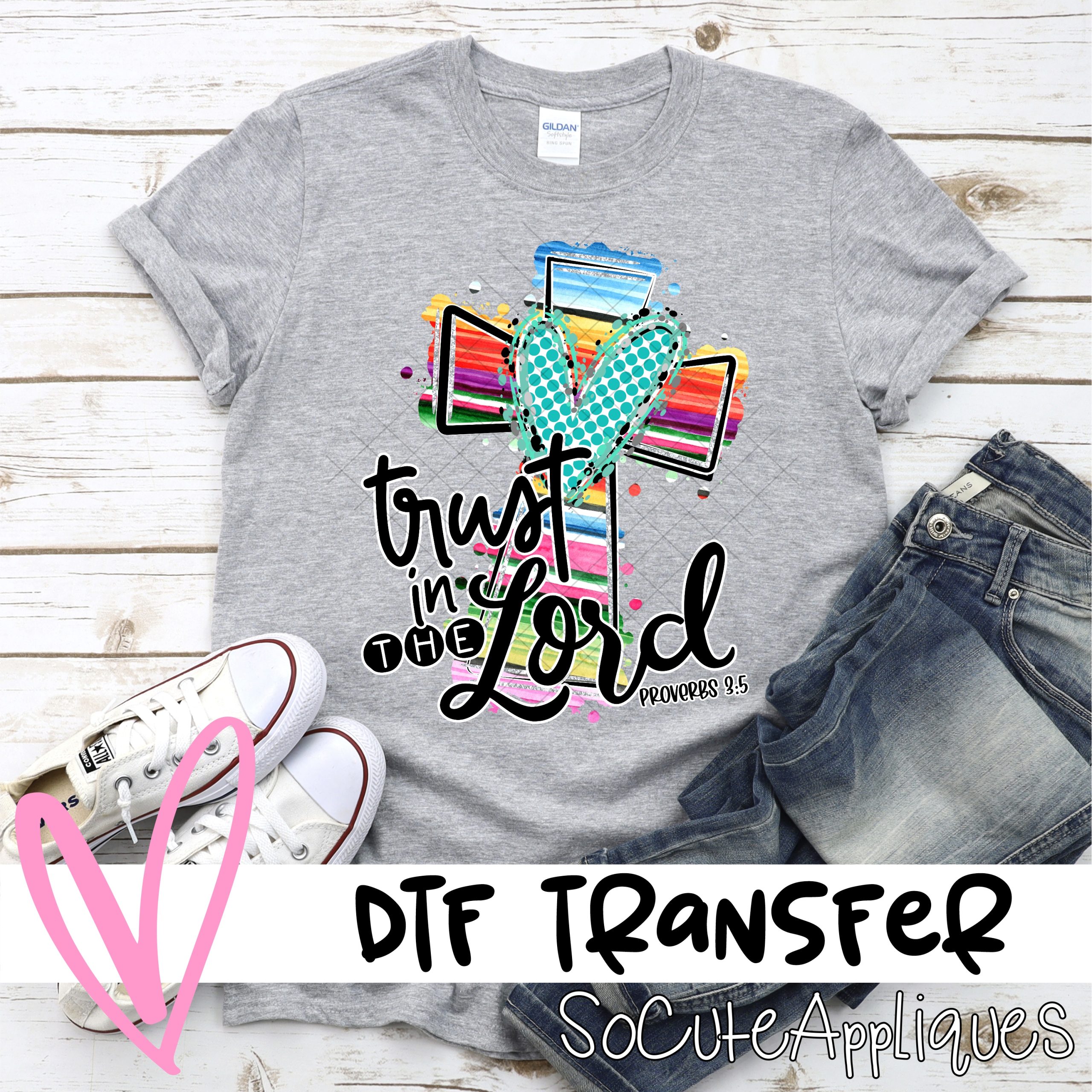 Trust in the lord serape VERTICAL  *DTF* Transfer