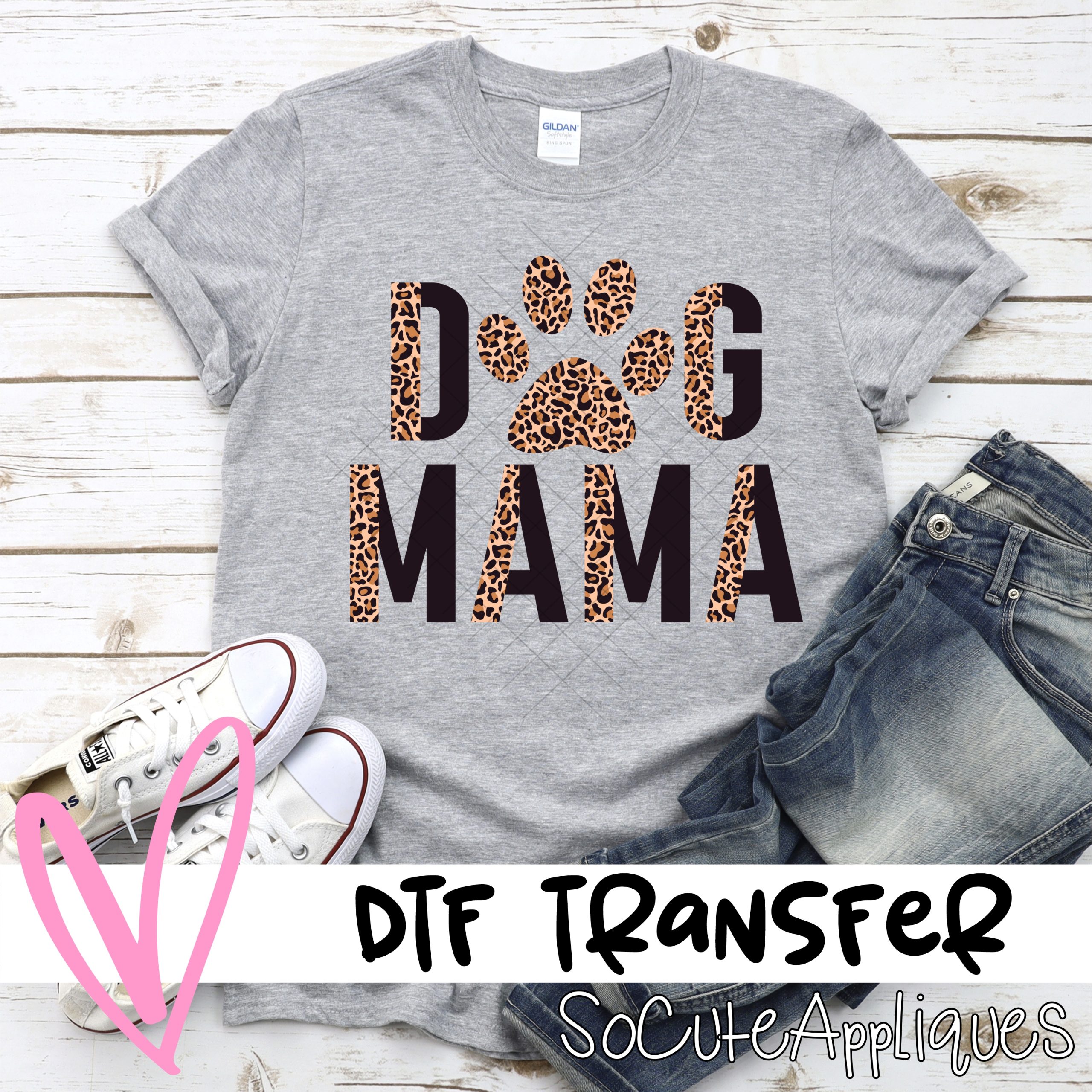 Dog mama LEOPARD *DTF* Transfer