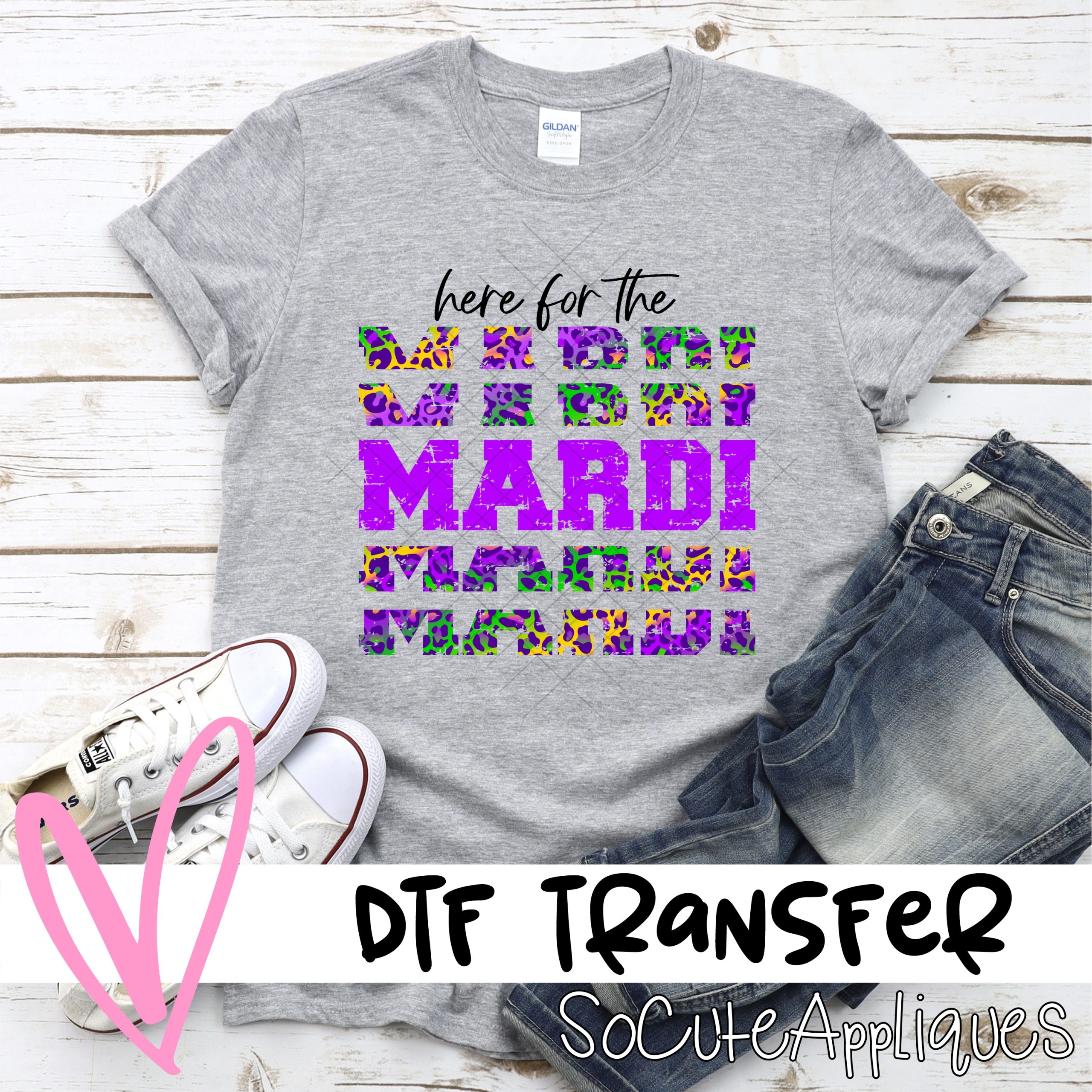 Here for the mardi stacked leopard PURPLE *DTF* Transfer