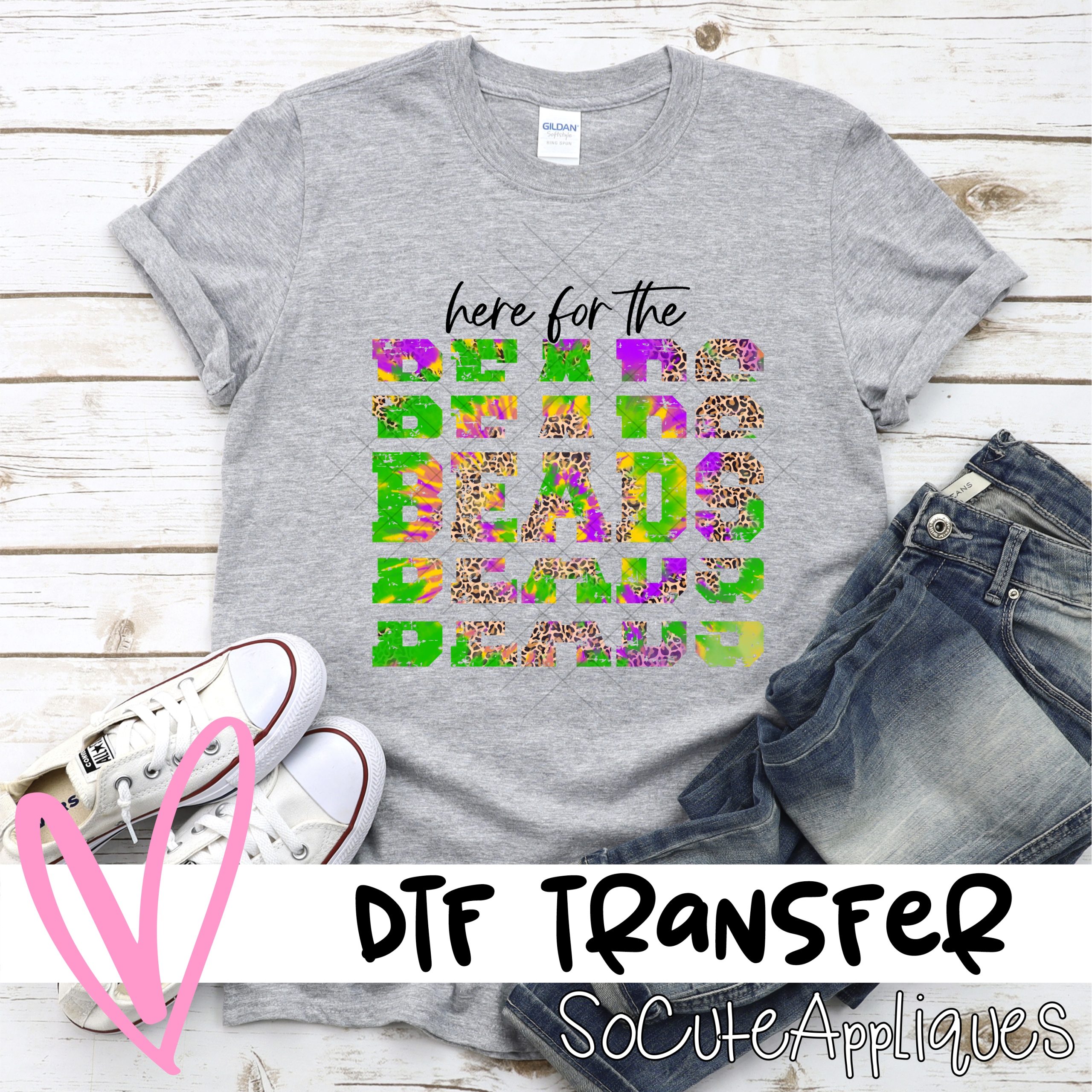 here for the beads stacked LEOPARD *DTF* Transfer