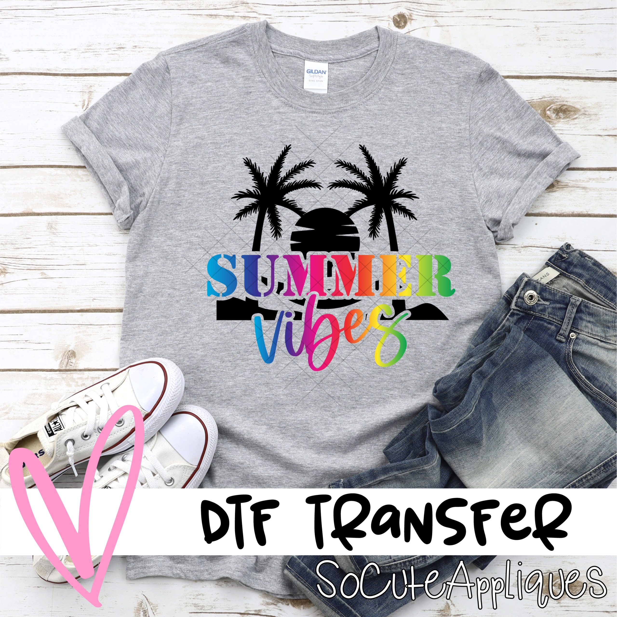 Summer Vibes PALM TREE *DTF* Transfer