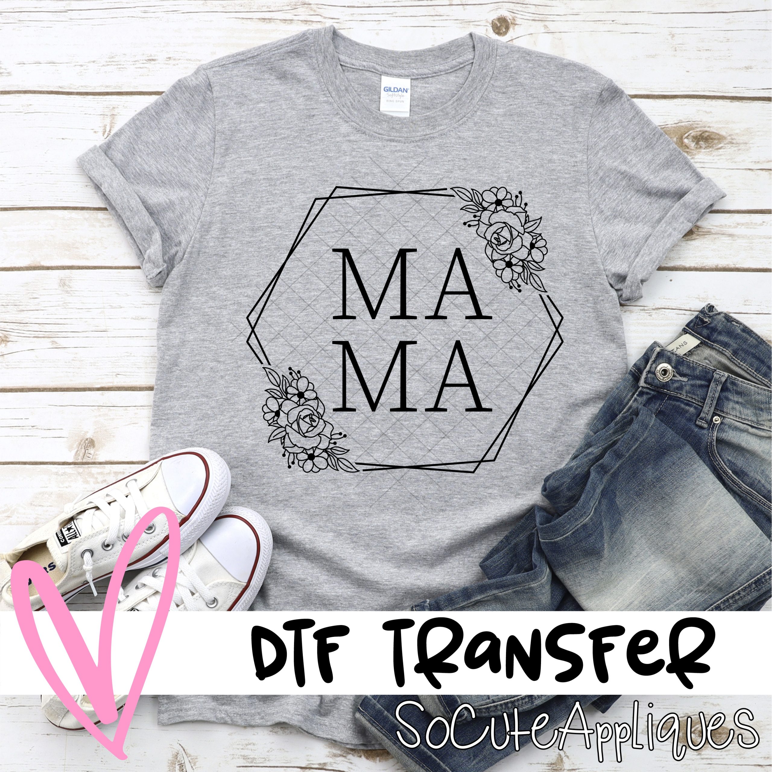Mama HEXAGON *DTF* Transfer