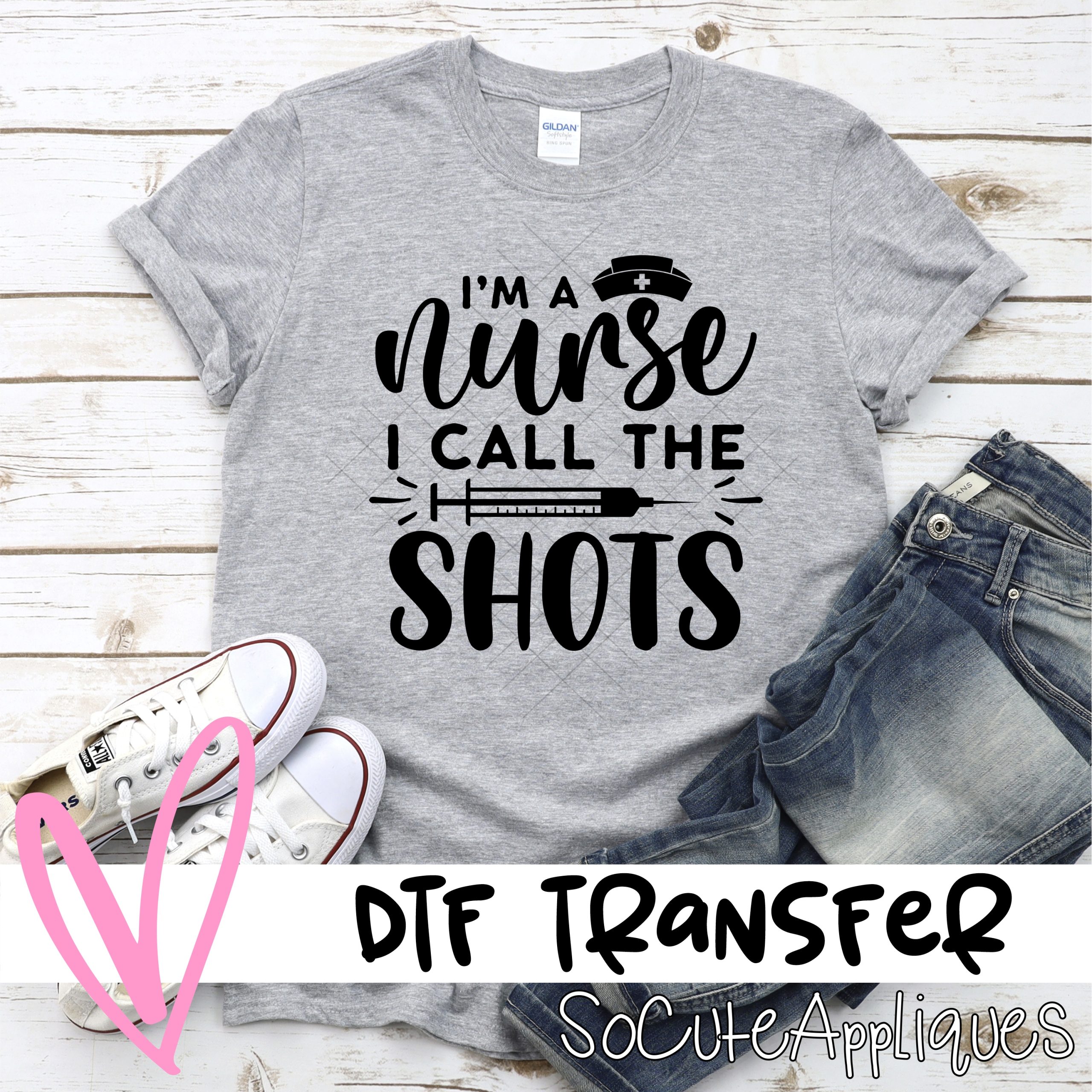 Resting nurse face *DTF* Transfer