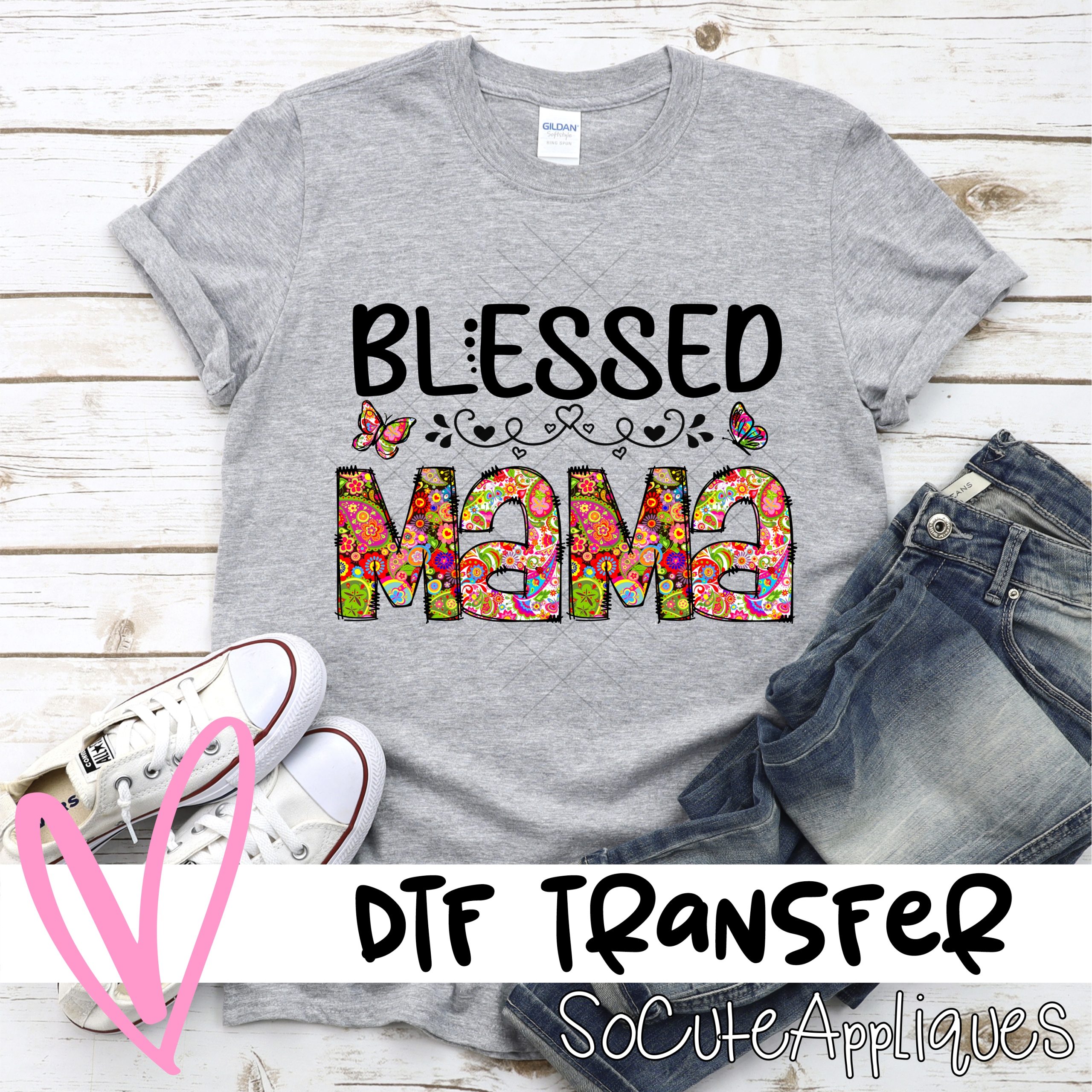 Blessed mama *DTF* Transfer