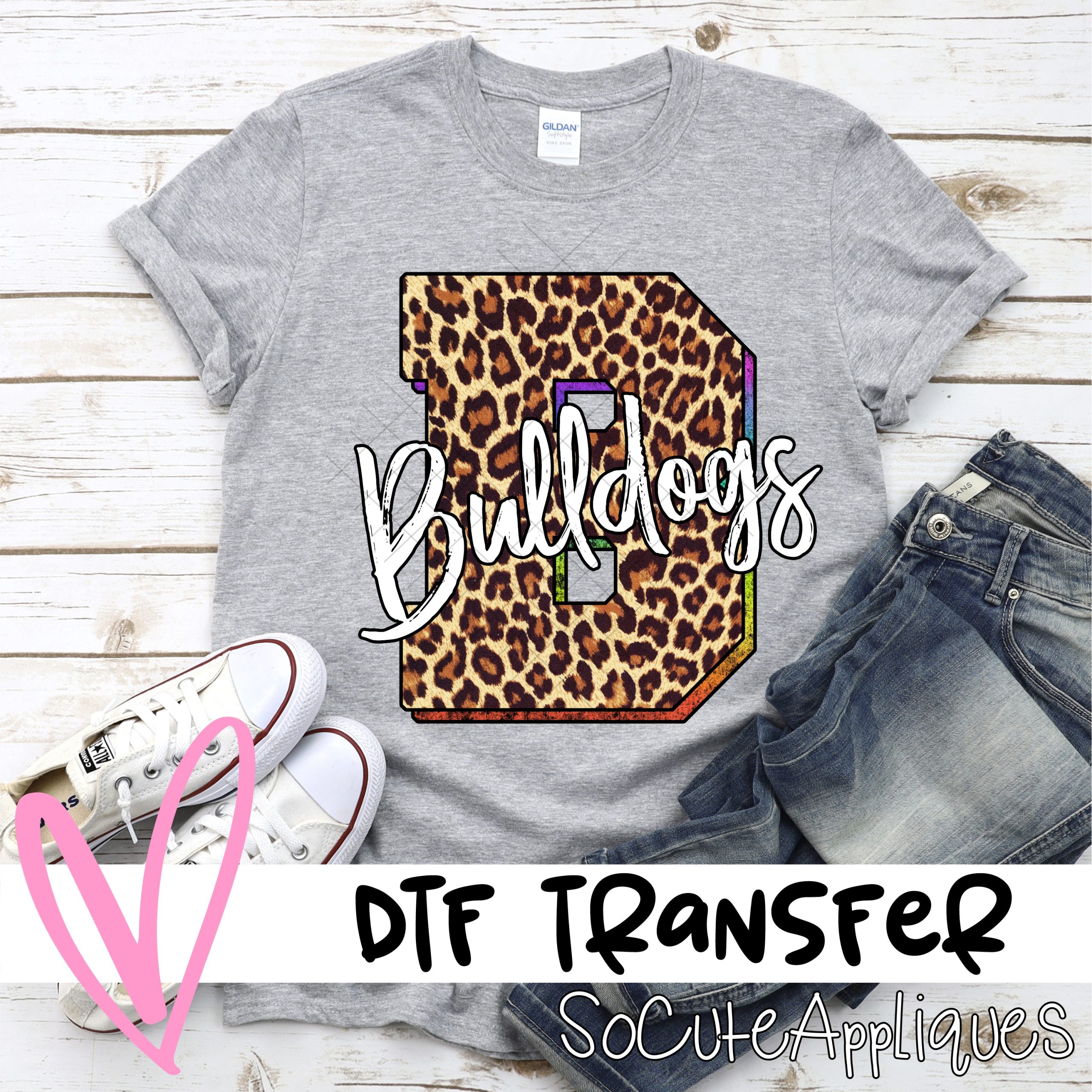 Bulldogs LEOPARD *DTF* Transfer