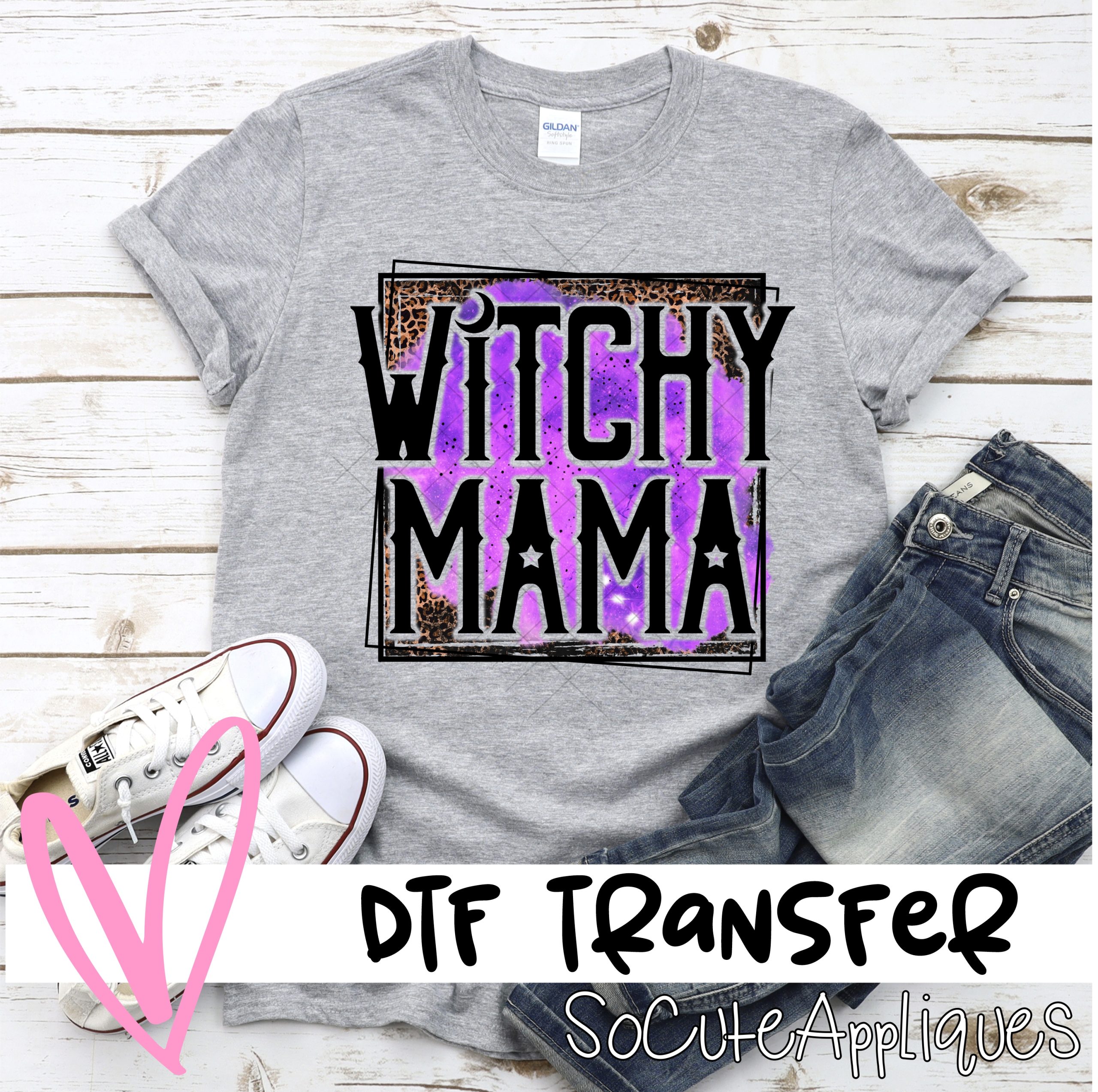 Witchy mama LEOPARD *DTF* Transfer
