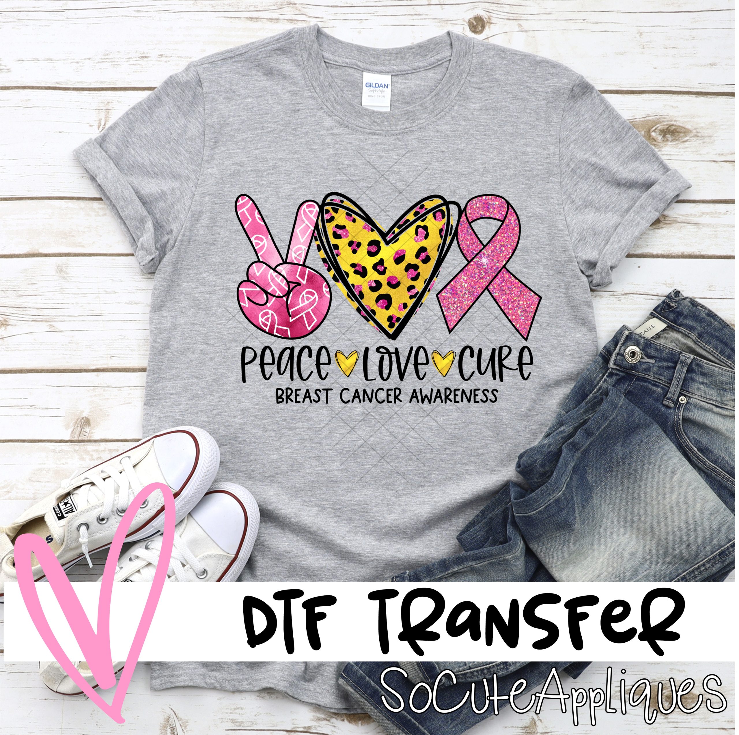 Breast cancer awareness  *DTF* Transfer