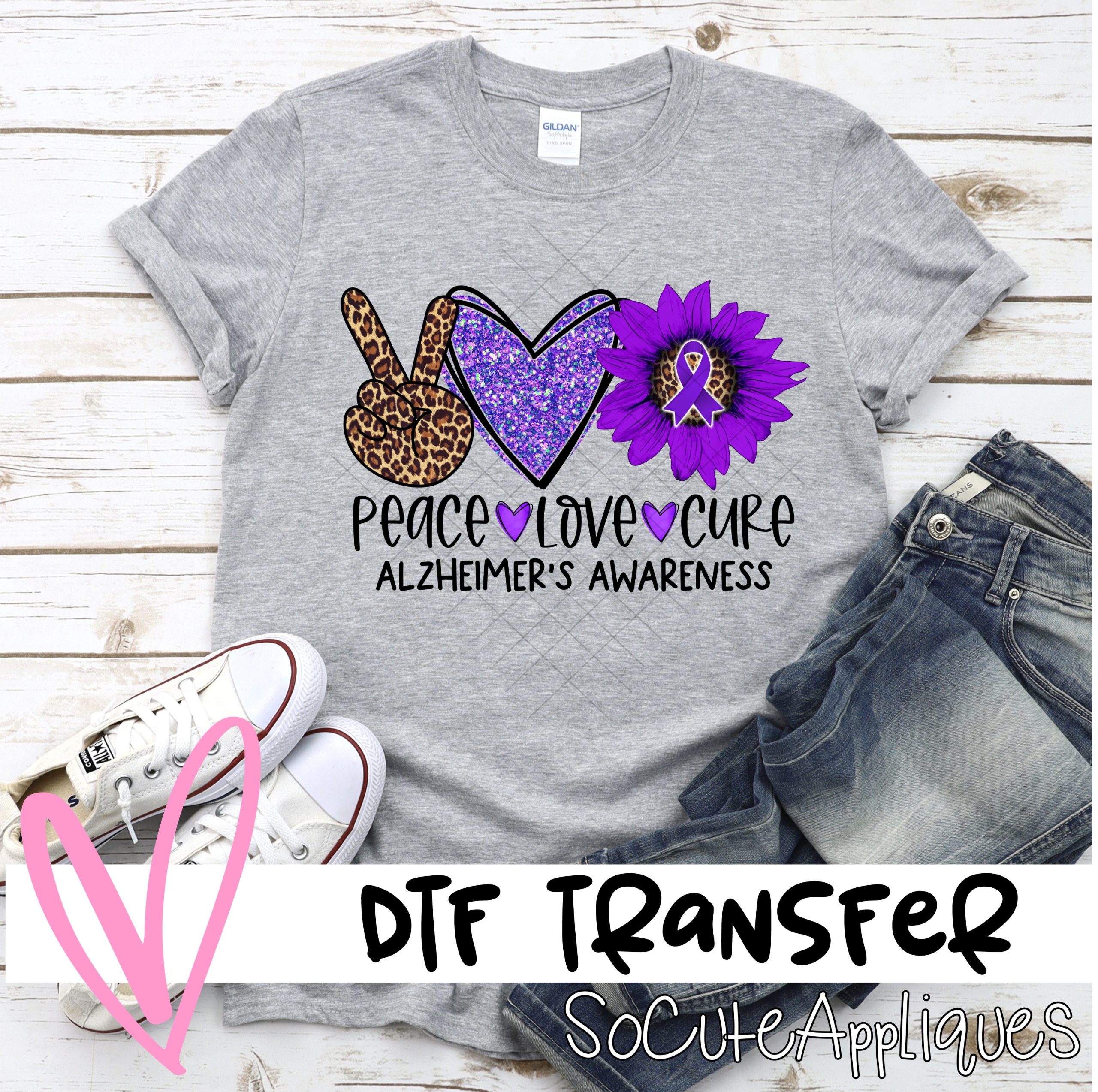 Alzheimers awareness 2  *DTF* Transfer