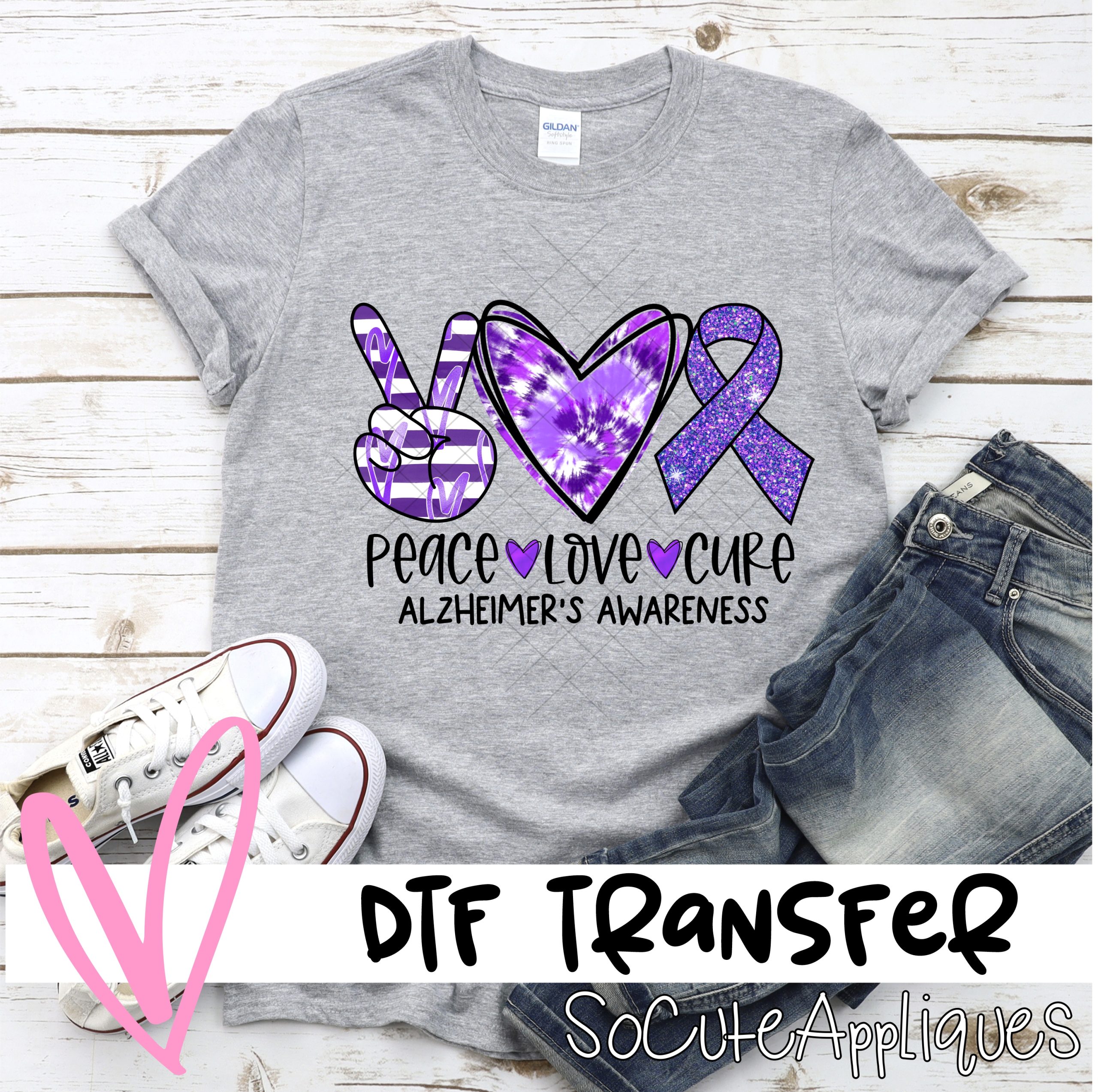 Alzheimers awareness 3  *DTF* Transfer