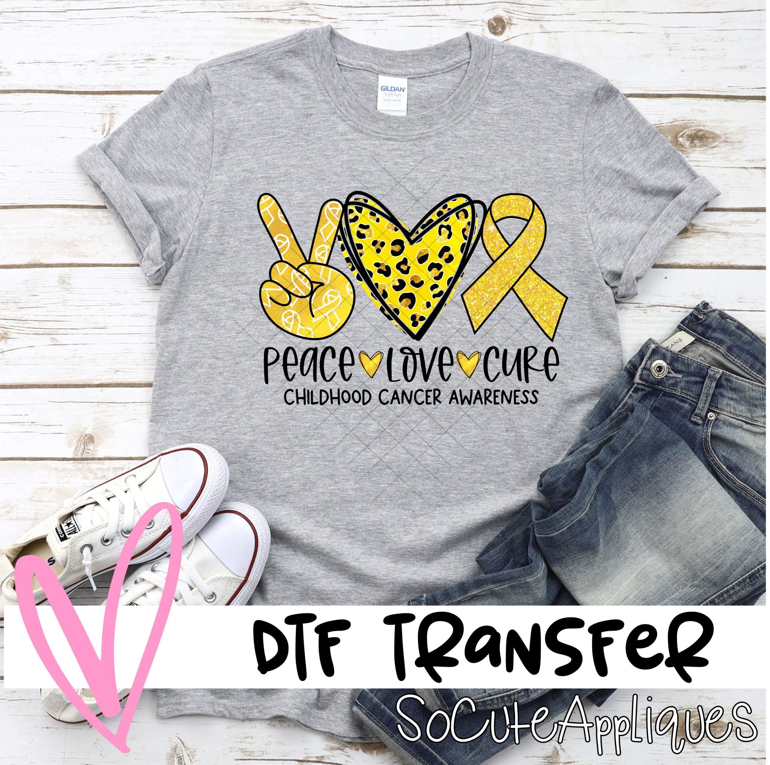 Childhood Cancer awareness *DTF* Transfer
