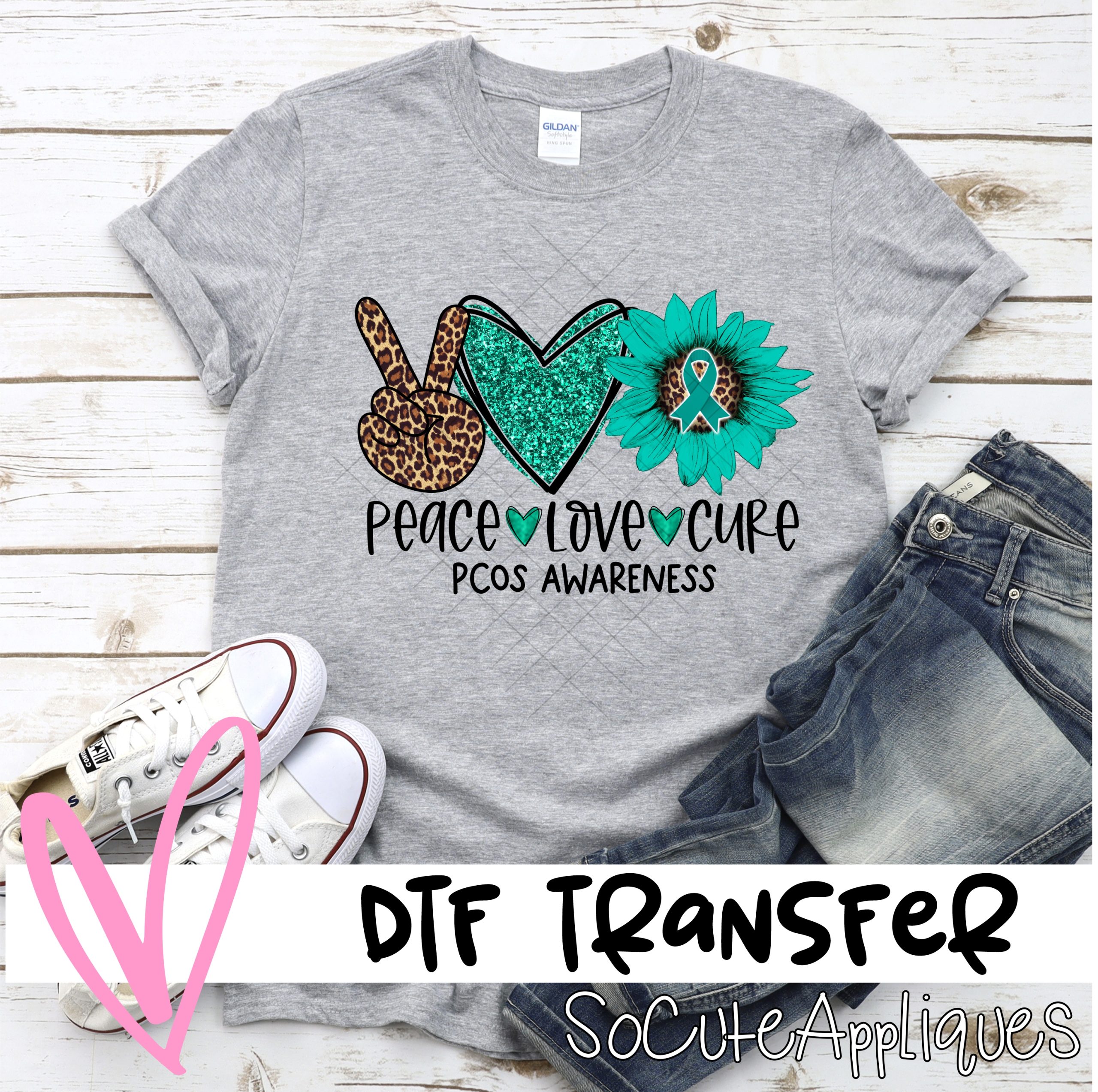 PCOS awareness  *DTF* Transfer