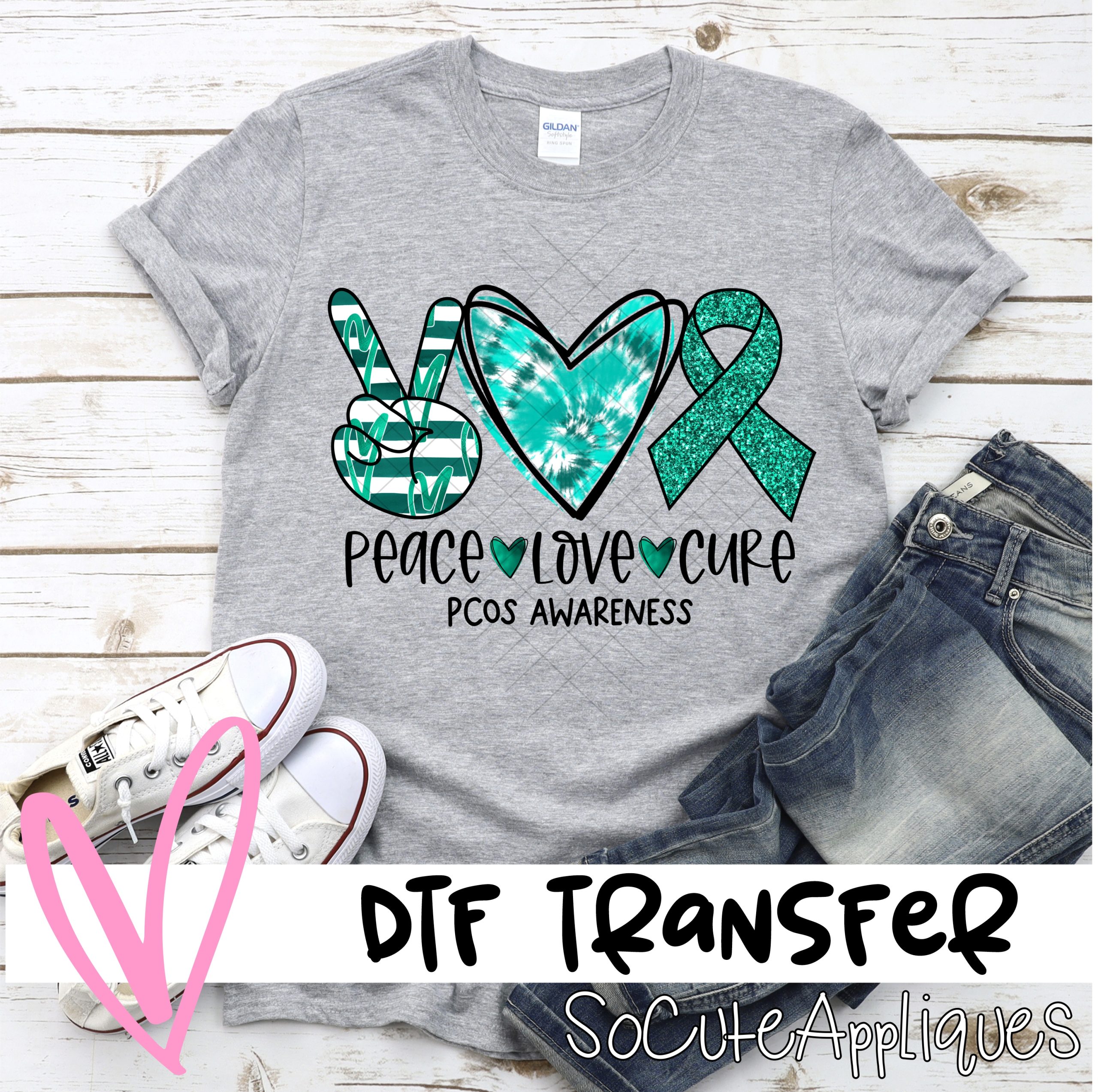 PCOS awareness  *DTF* Transfer