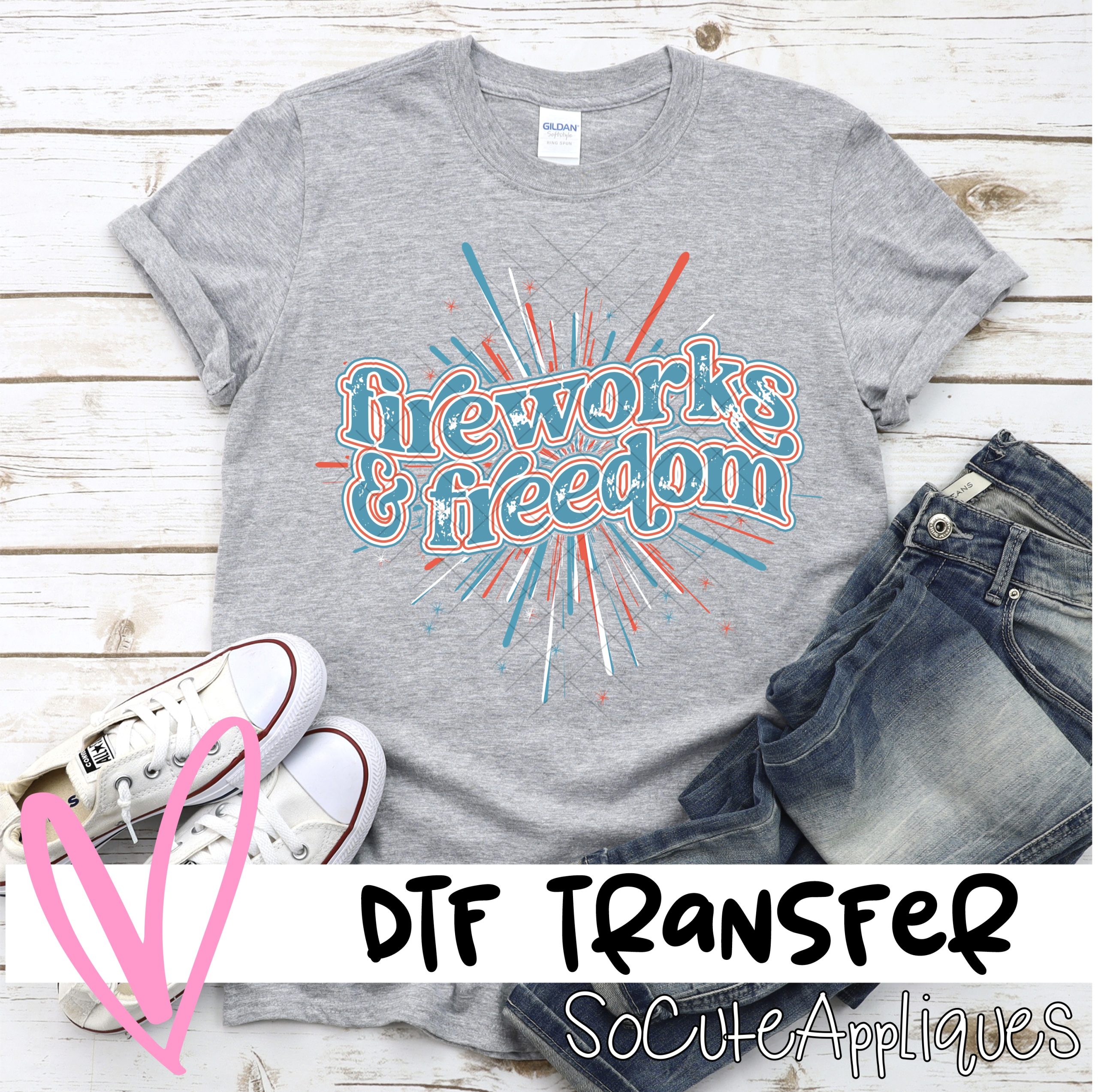 Fireworks freedom  *DTF* Transfer