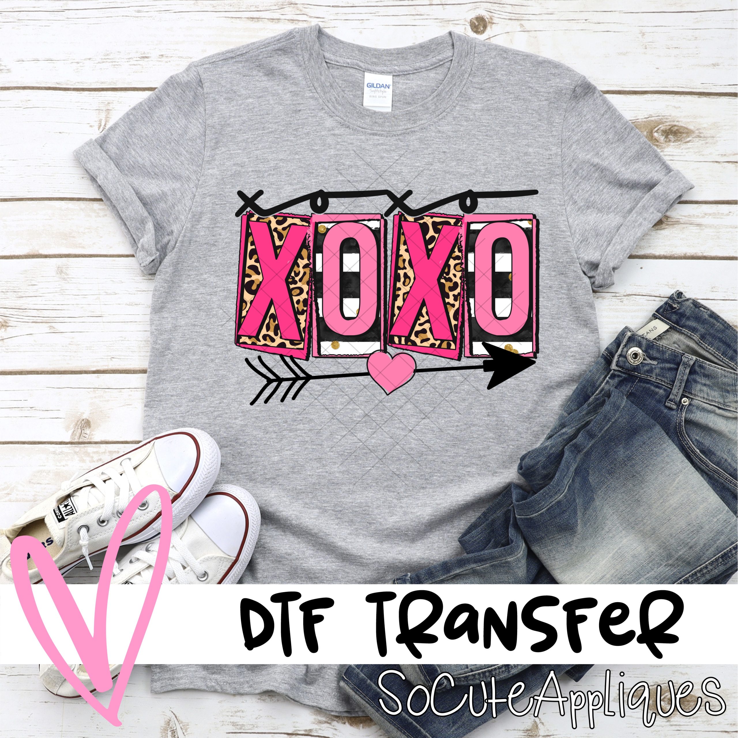 XOXO leopard *DTF* Transfer