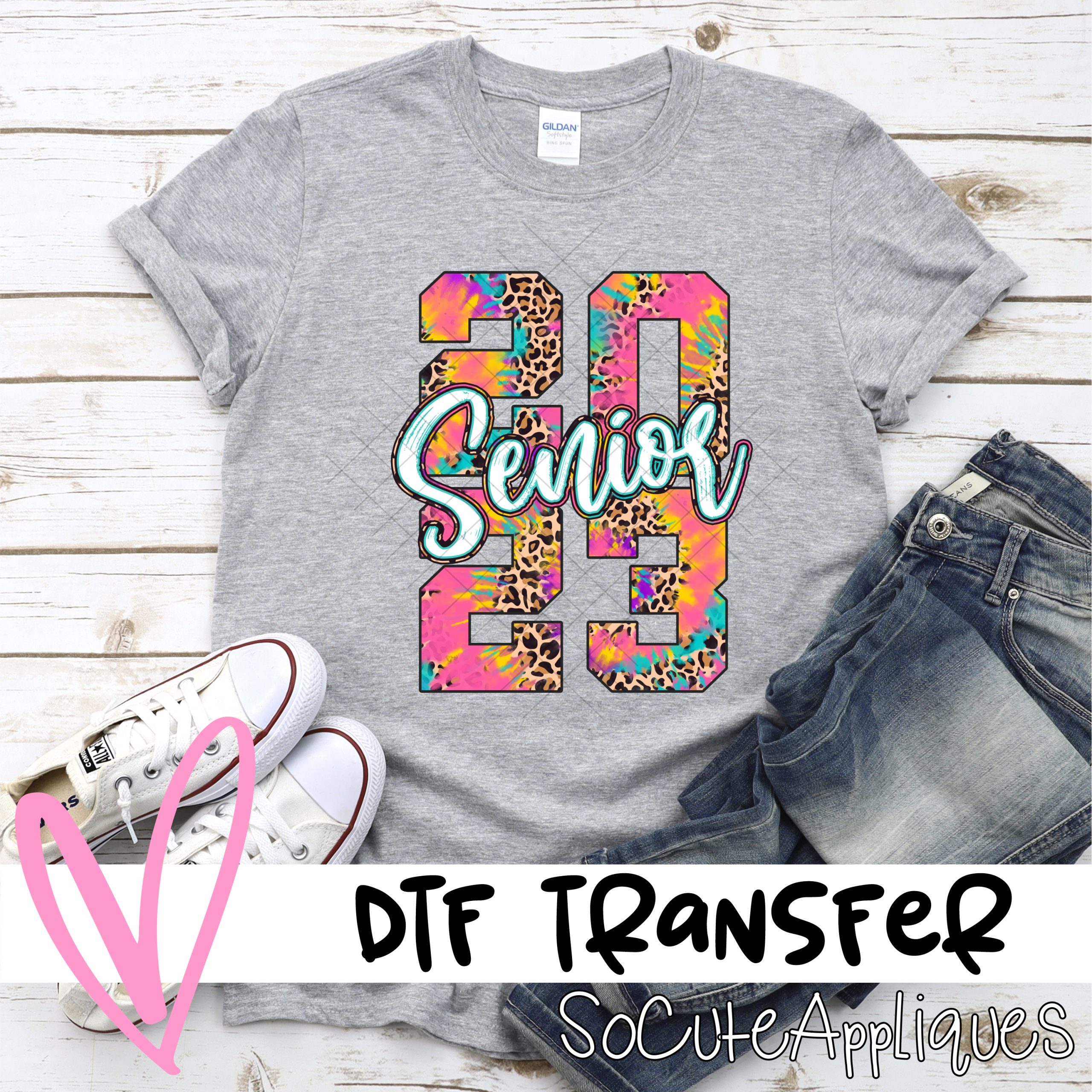 Senior 23 LEOPARD *DTF* Transfer