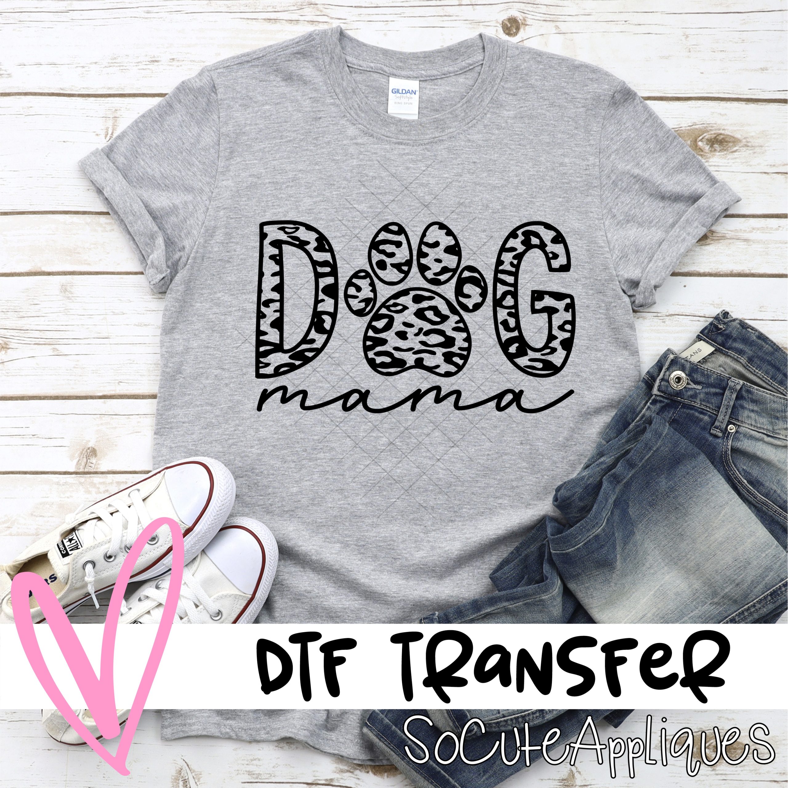 Dog mama LEOPARD *DTF* Transfer