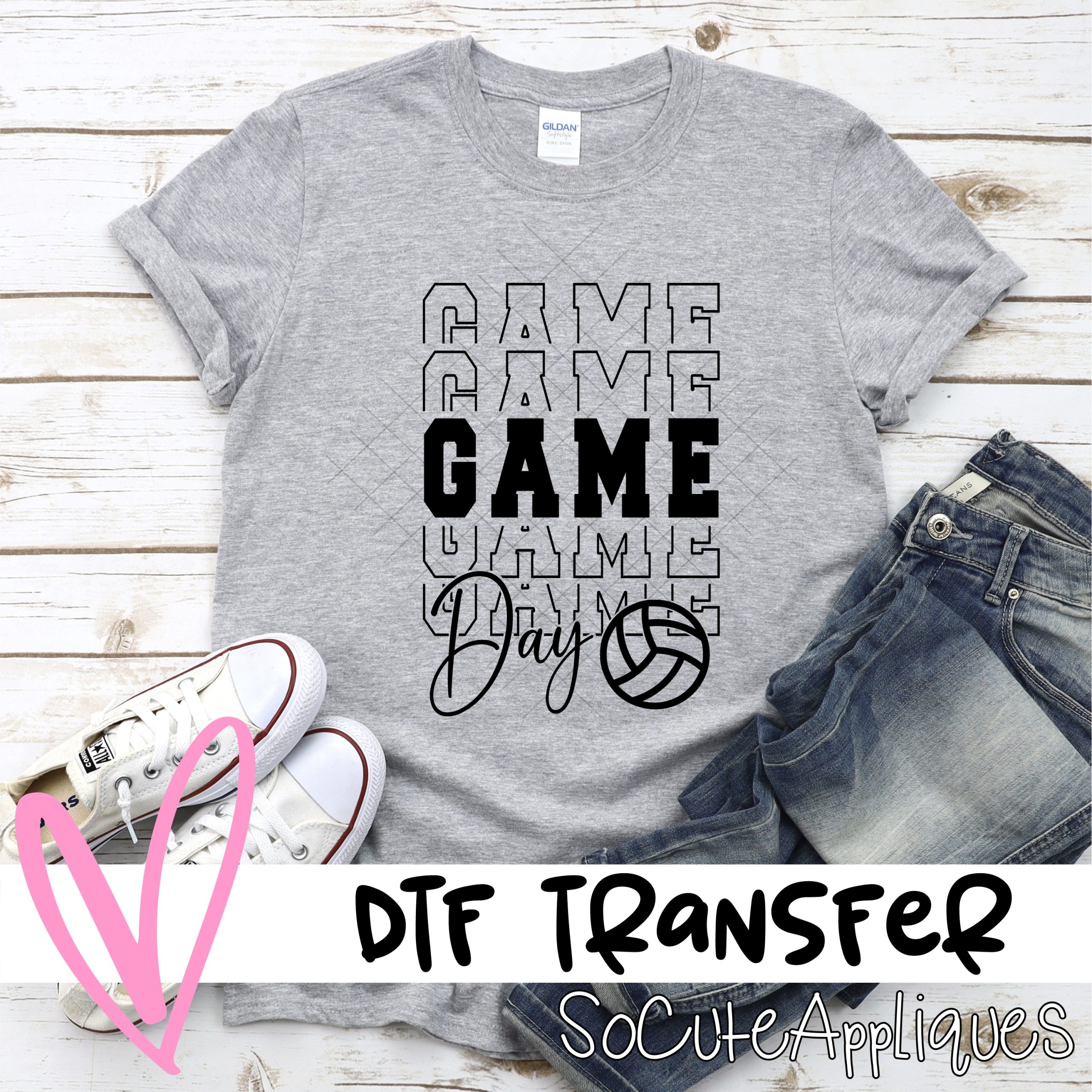 Game Day VOLLEYBALL *DTF* Transfer