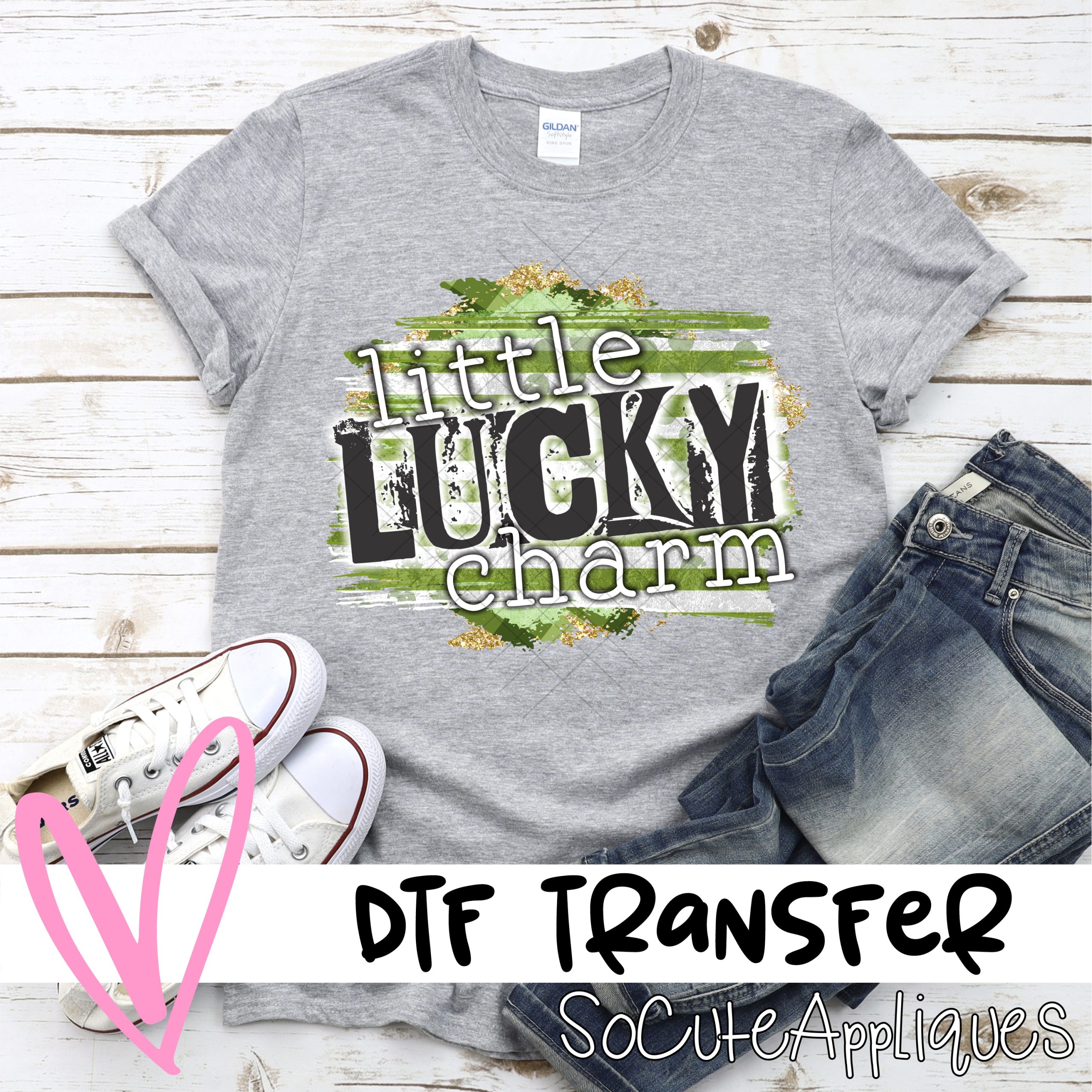 Little lucky charm GOLD  *DTF* Transfer