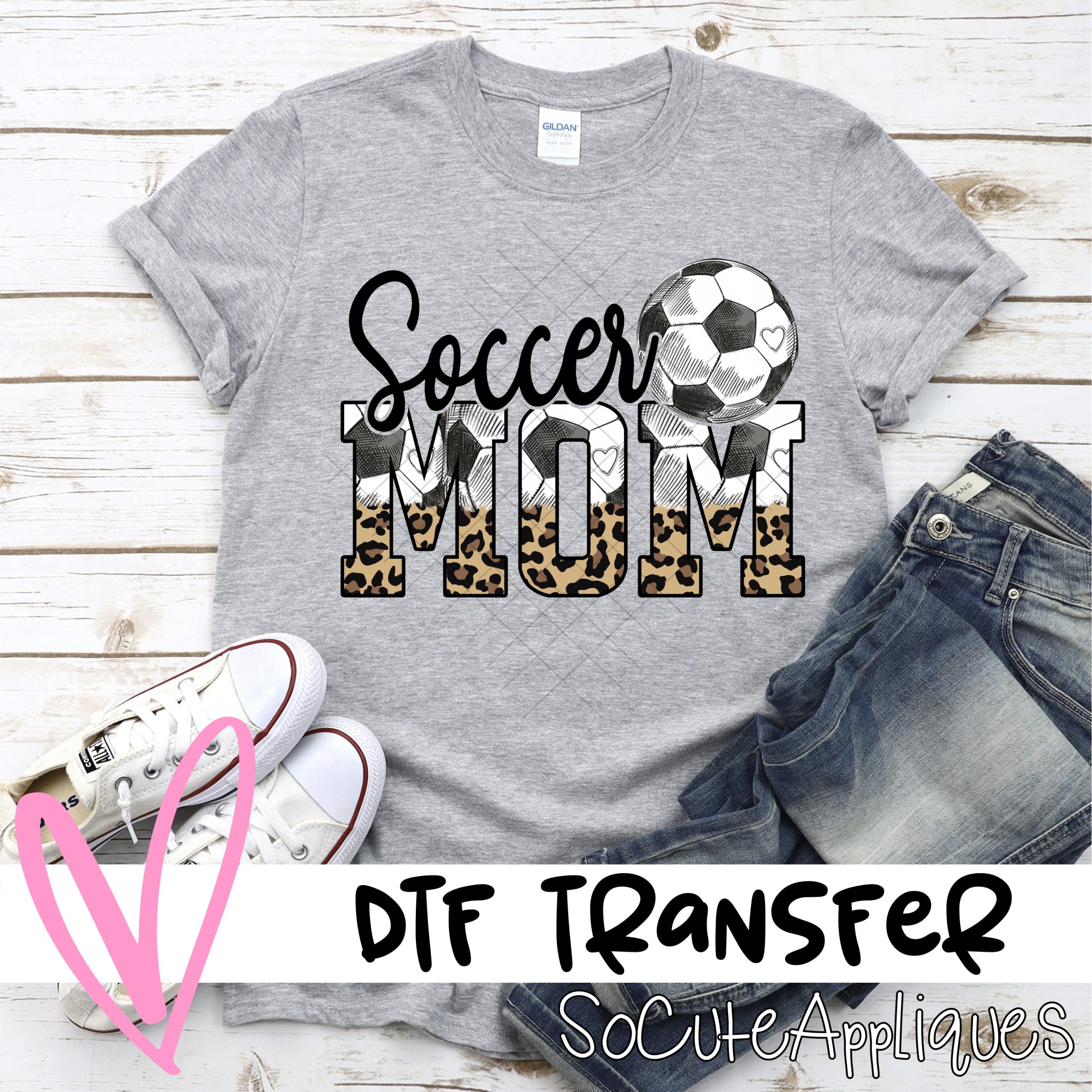 Soccer mom LEOPARD *DTF* Transfer