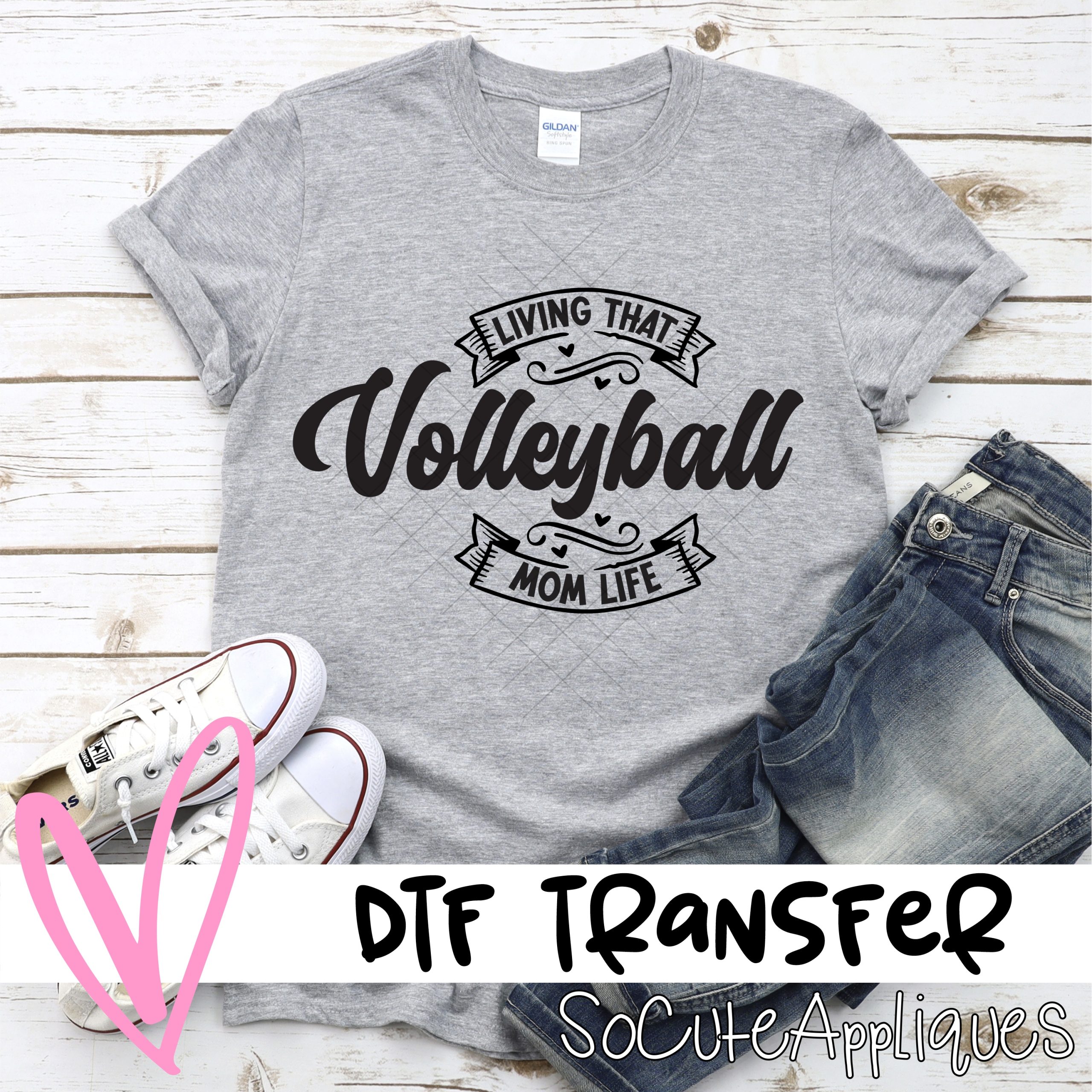 Living that volleyball mom life *DTF* Transfer