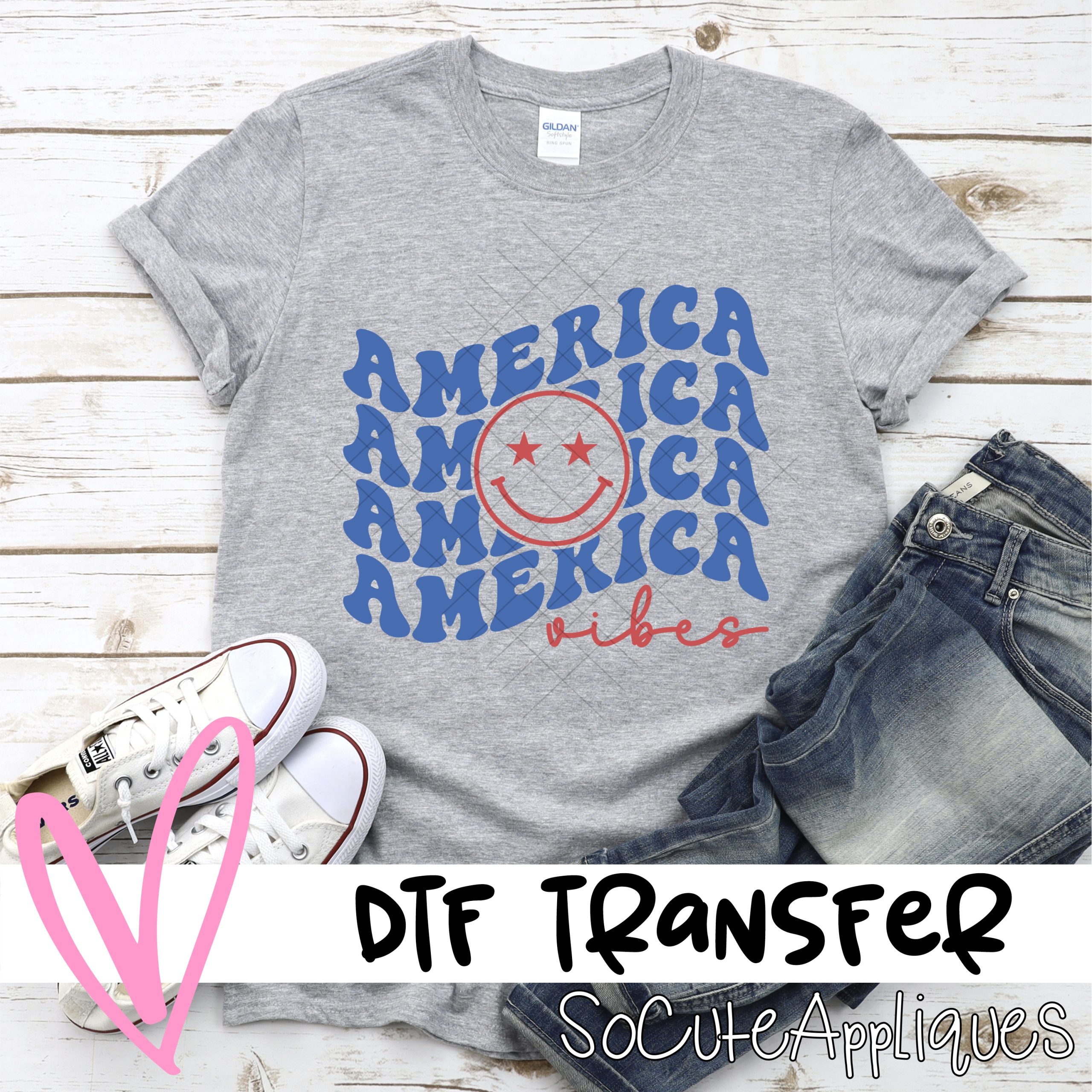 America STACKED *DTF* Transfer