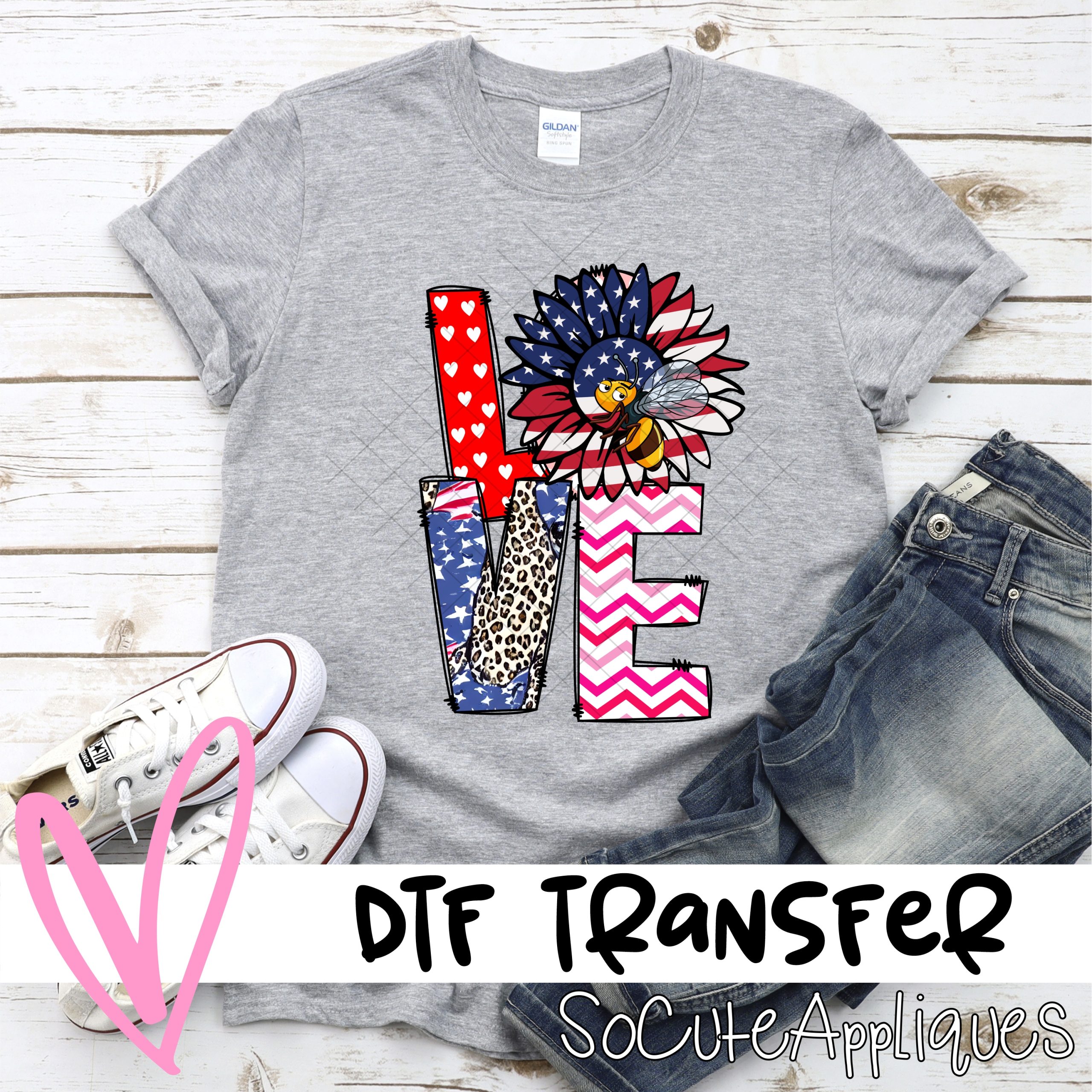 Love 4th of July *DTF* Transfer