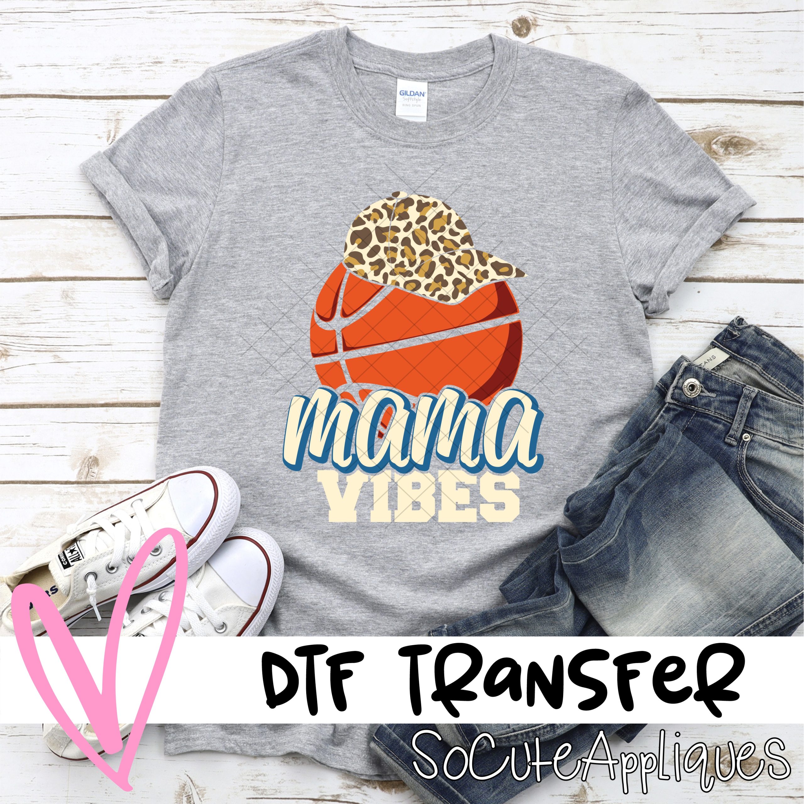Basketball mama vibes *DTF* Transfer