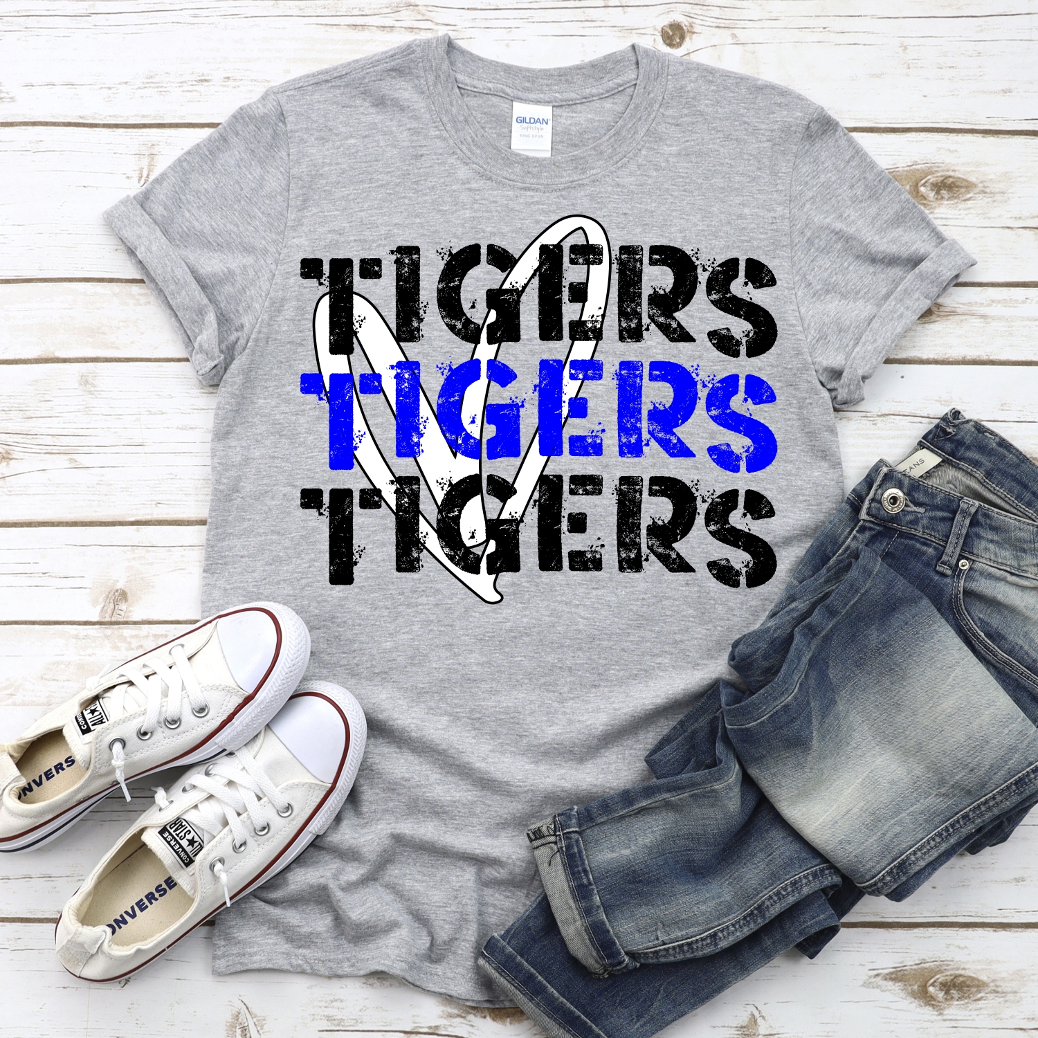 CUSTOM Tigers Tigers Tigers heart *DTF* Transfer - Image 2
