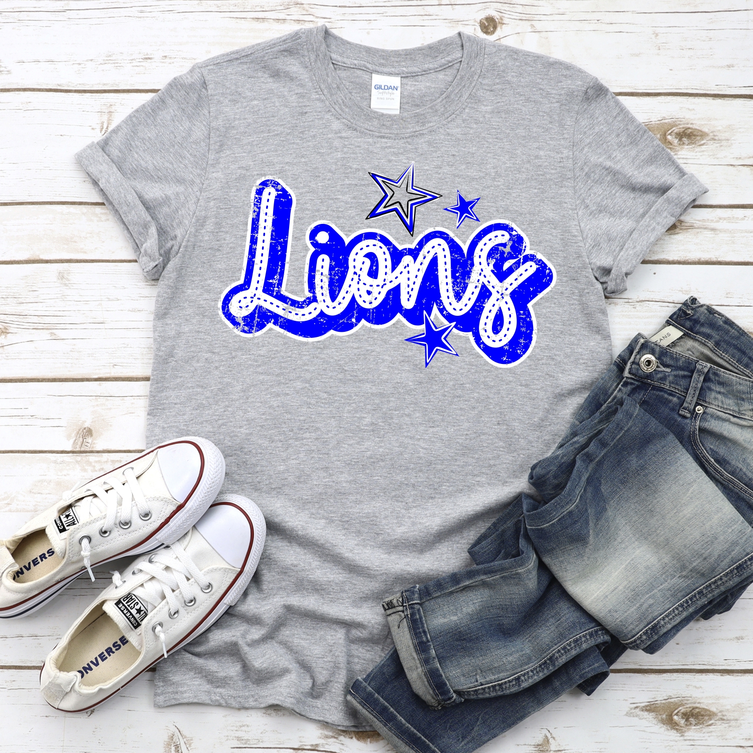 CUSTOM Lions script with stars *DTF* Transfer - Image 2