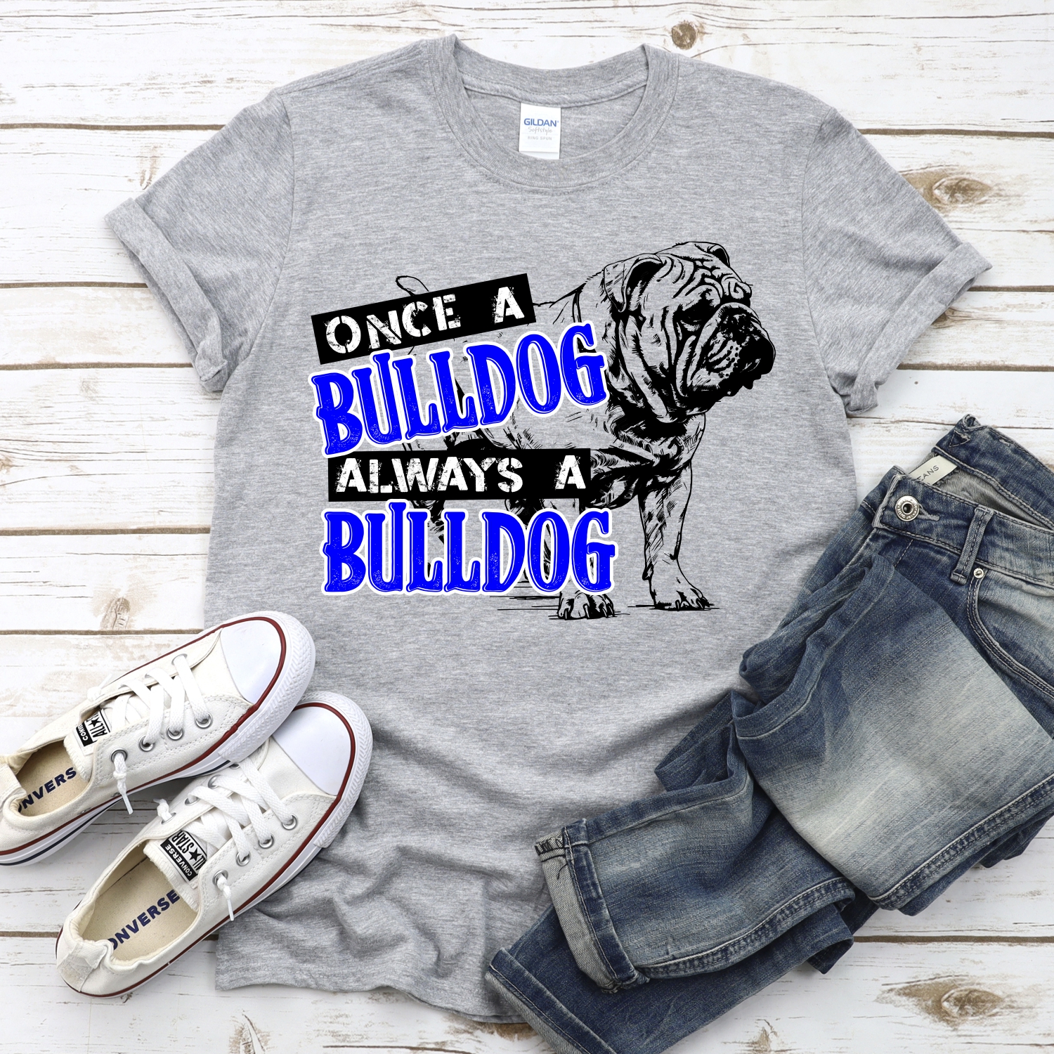 CUSTOM Once a bulldog always a bulldog *DTF* Transfer - Image 2