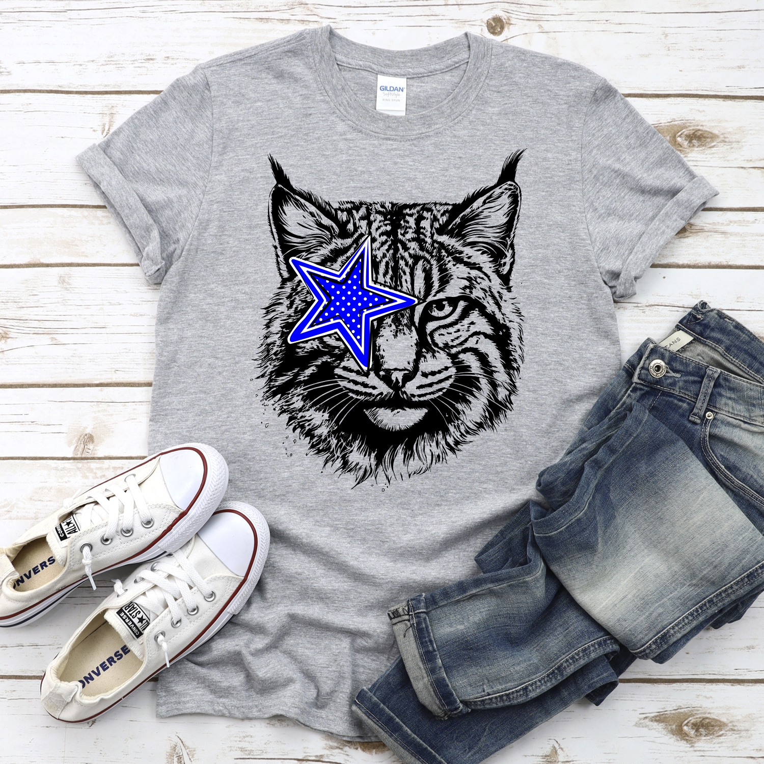 CUSTOM Bobcat with star *DTF* Transfer - Image 2
