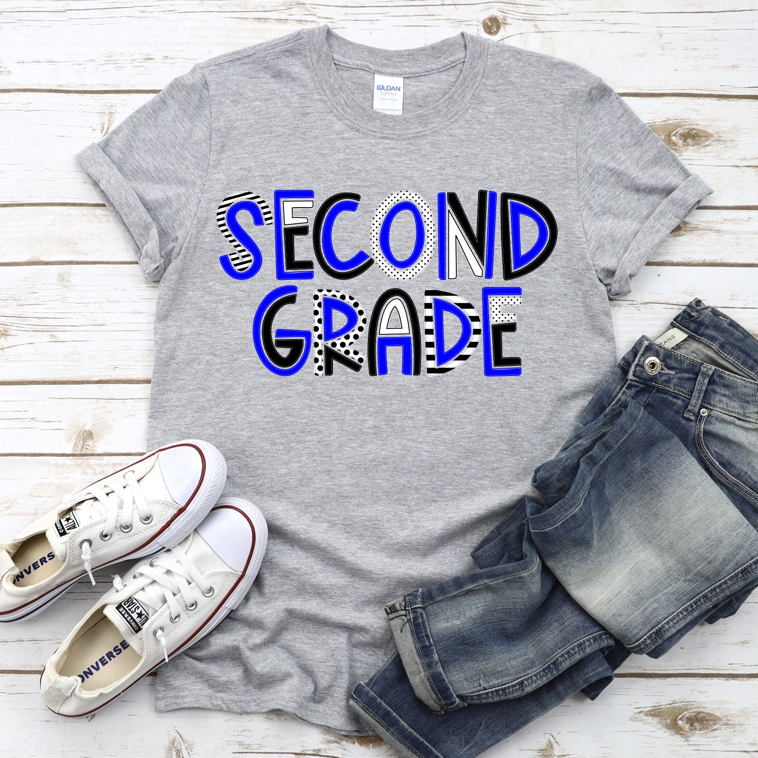 CUSTOM Second grade mixed letters *DTF* Transfer - Image 2