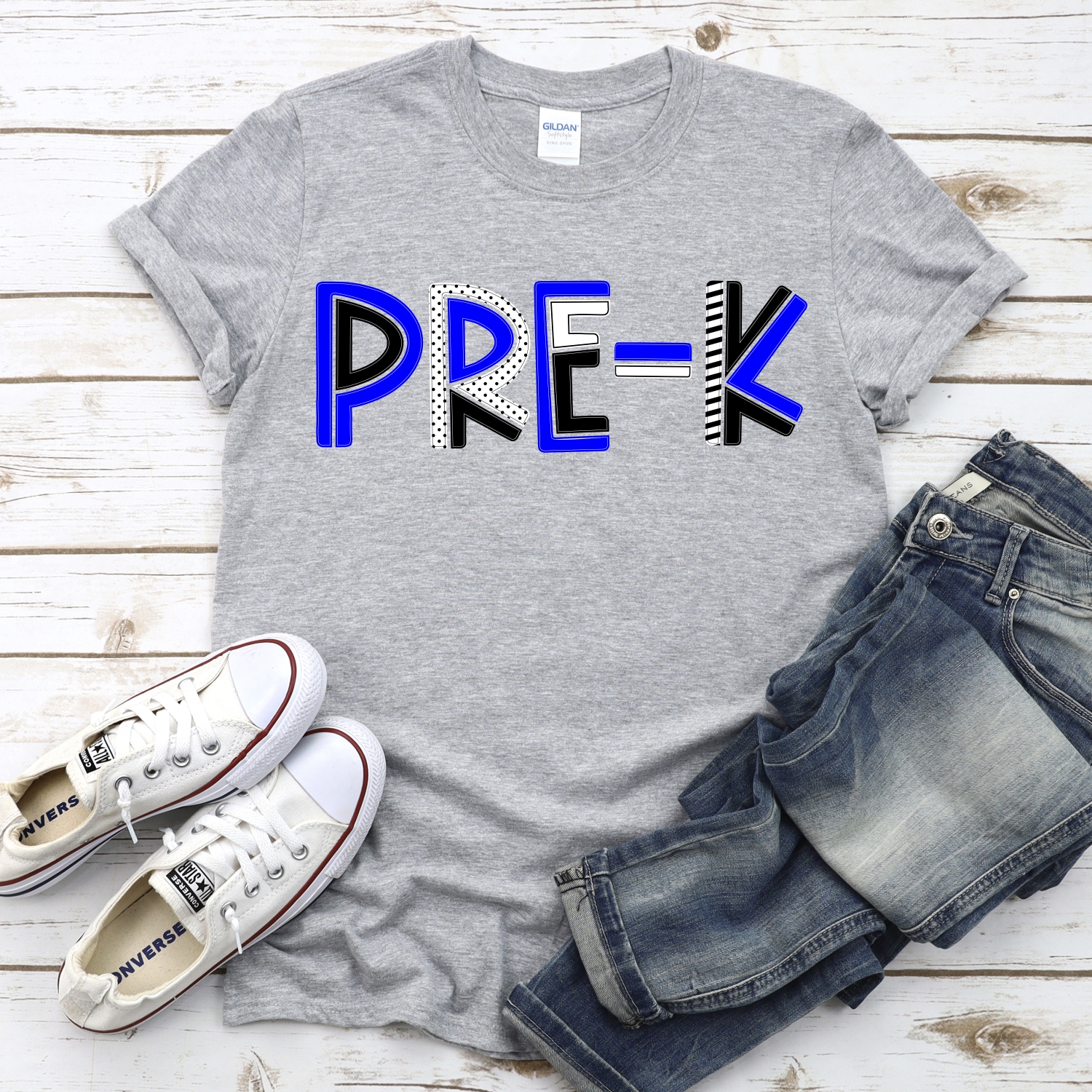 CUSTOM Pre K mixed letters *DTF* Transfer - Image 2