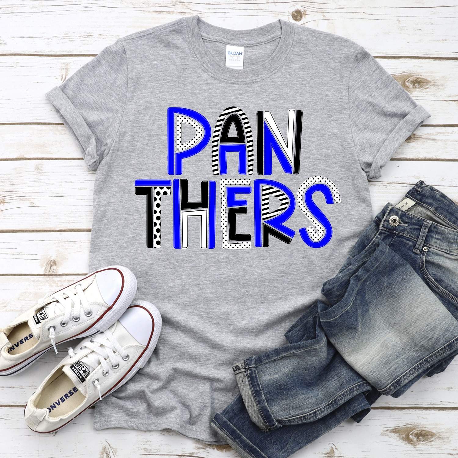 CUSTOM Panthers mixed letters *DTF* Transfer - Image 2