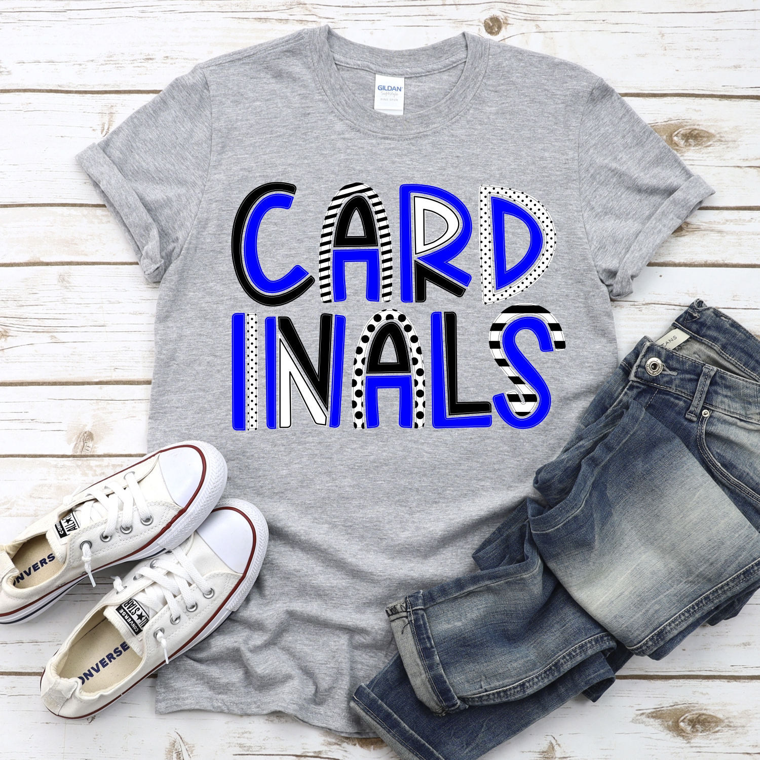 CUSTOM Cardinals mixed letters *DTF* Transfer - Image 2