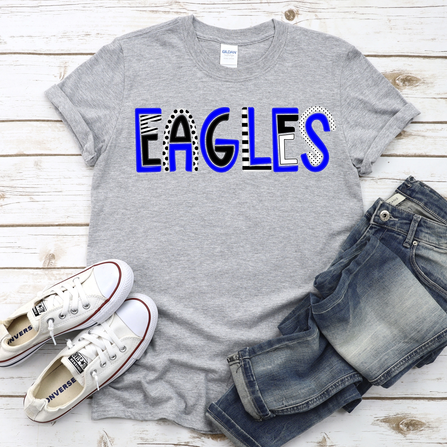 CUSTOM Eagles mixed letters *DTF* Transfer - Image 2