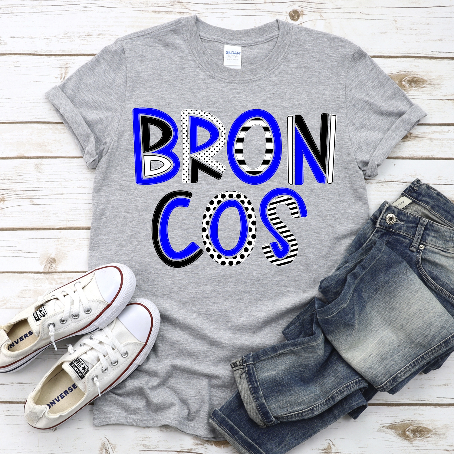 CUSTOM Broncos mixed letters *DTF* Transfer - Image 2