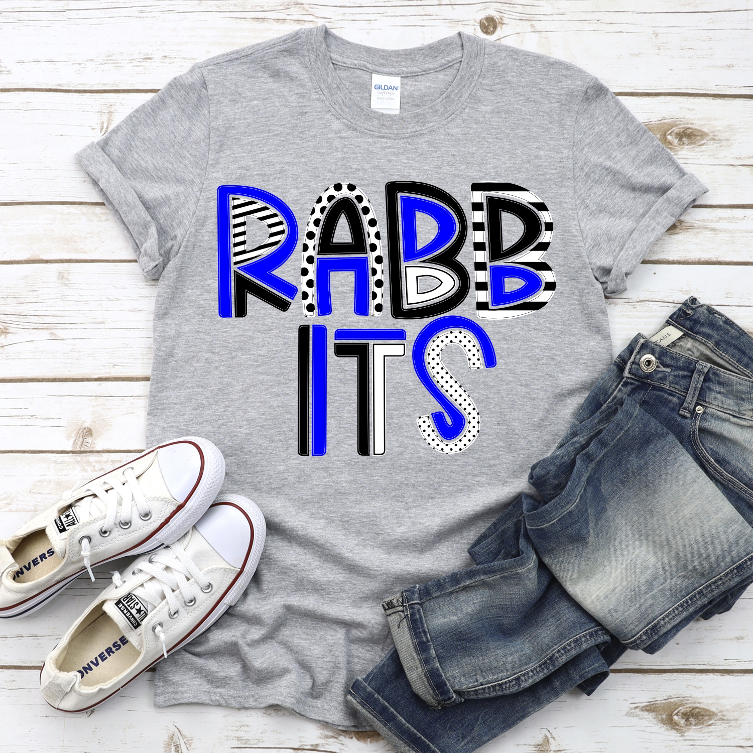 CUSTOM Rabbits mixed letters *DTF* Transfer - Image 2