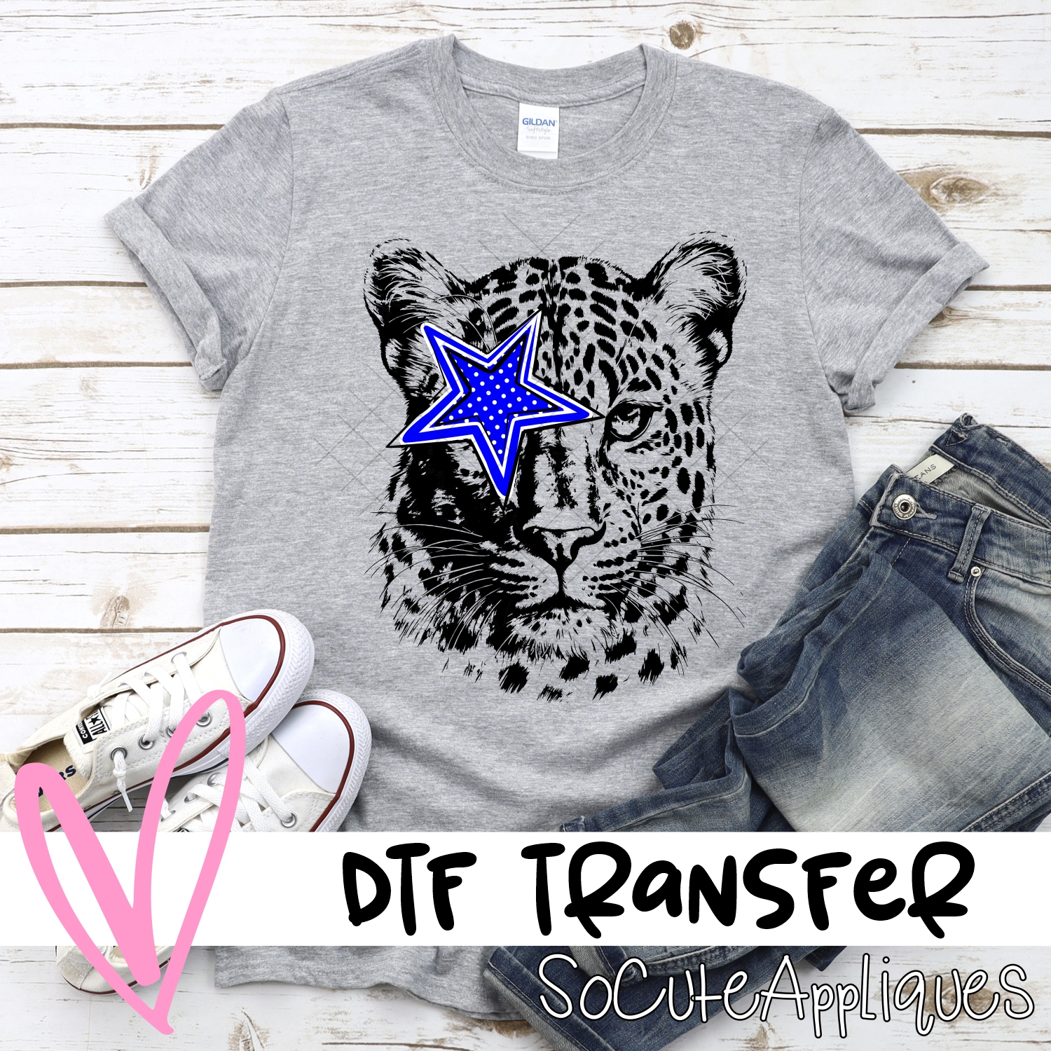 CUSTOM  Leopards with star *DTF* Transfer