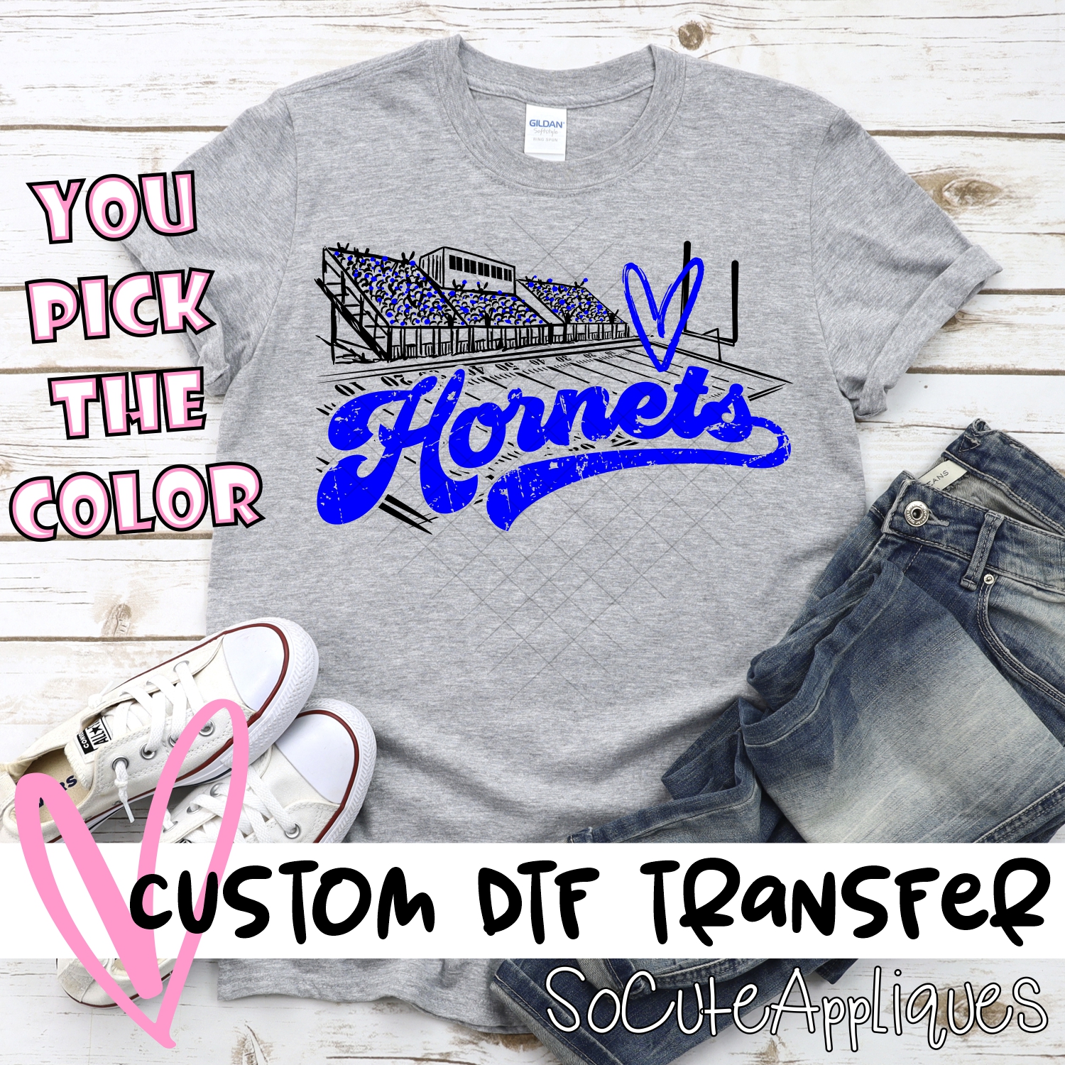 CUSTOM  Hornets football field *DTF* Transfer